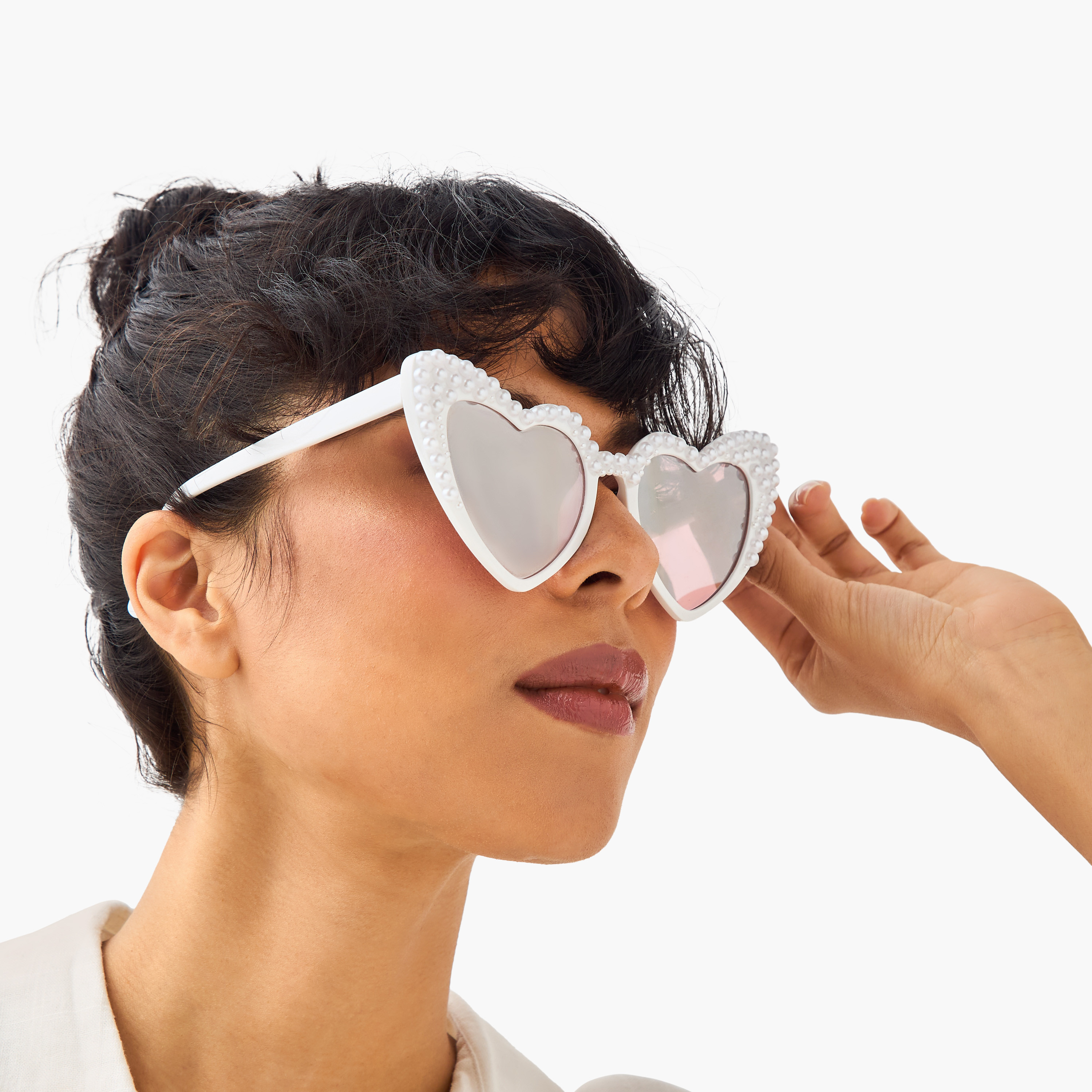 Tinted Lens Embellished Sunglasses-women-sunglasses-image-2