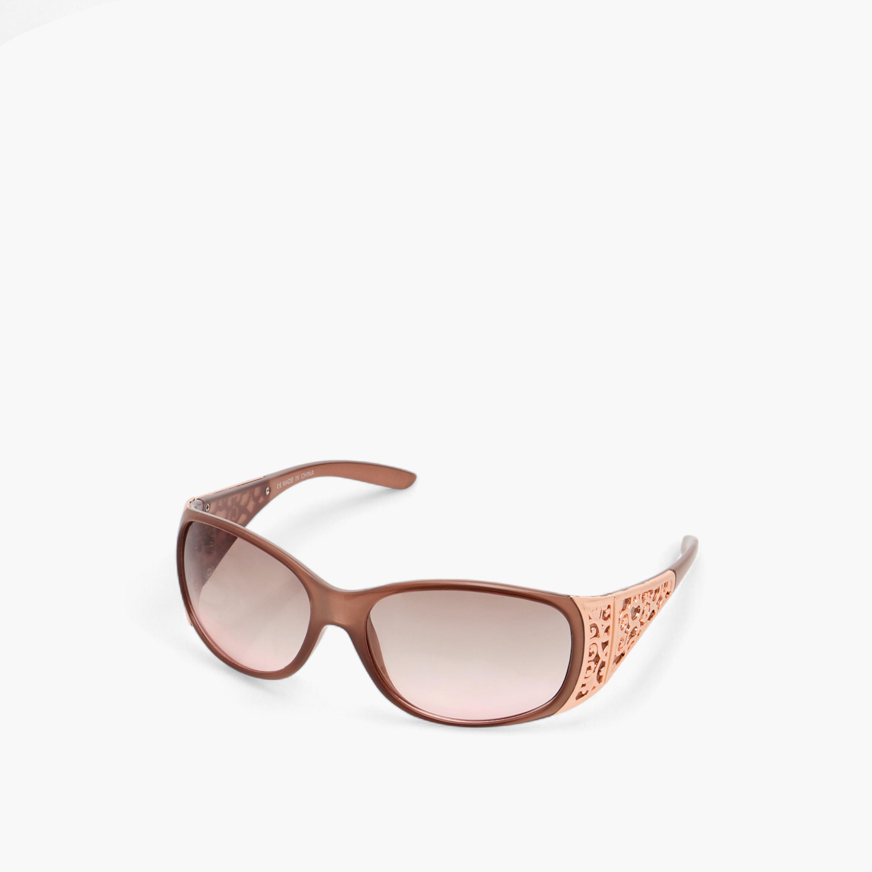 Tinted Lens Full Rim Sunglasses-women-sunglasses-image-1