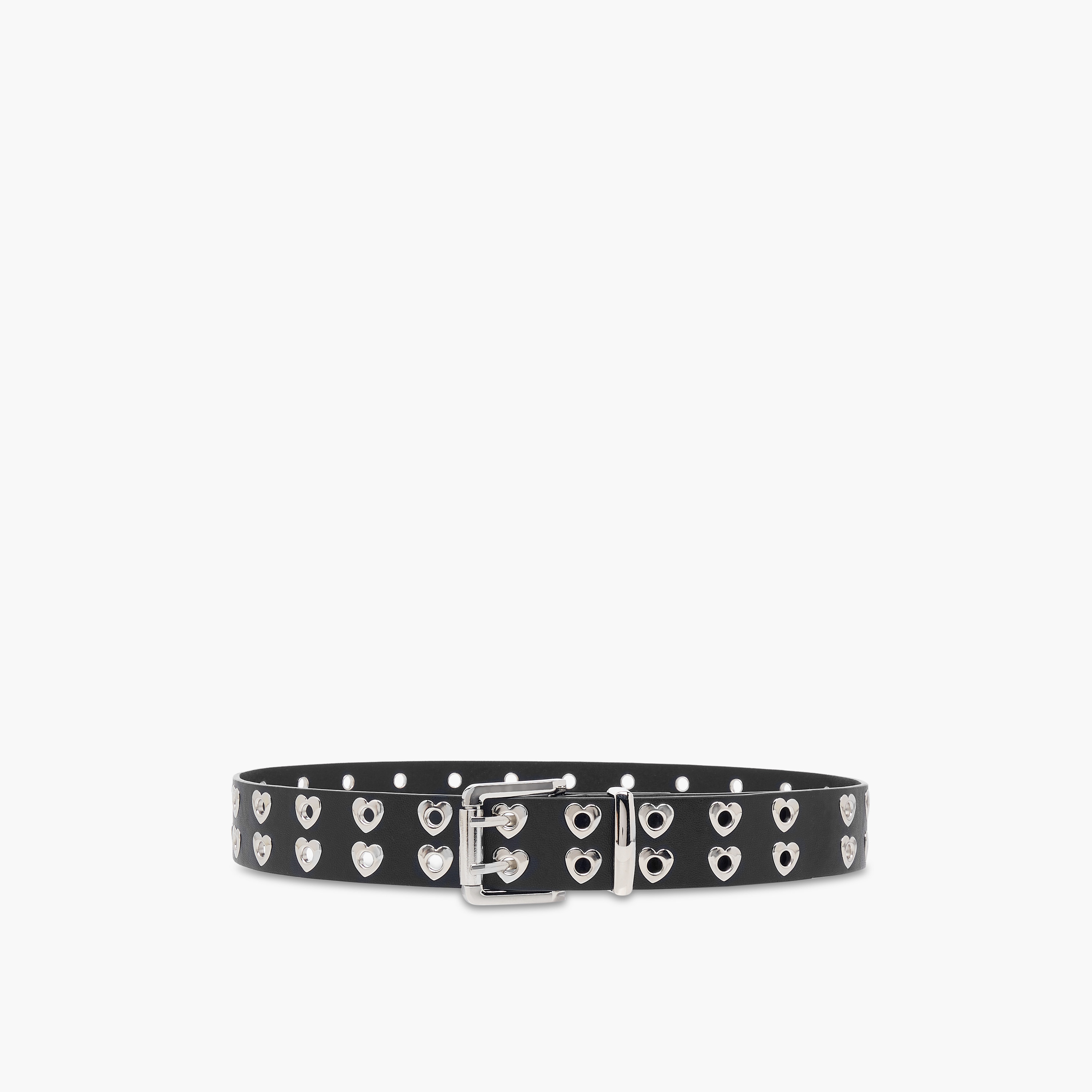 Heart Rivet Detail Belt with Pin Buckle Closure-women-clothingaccessories-belts-image-1