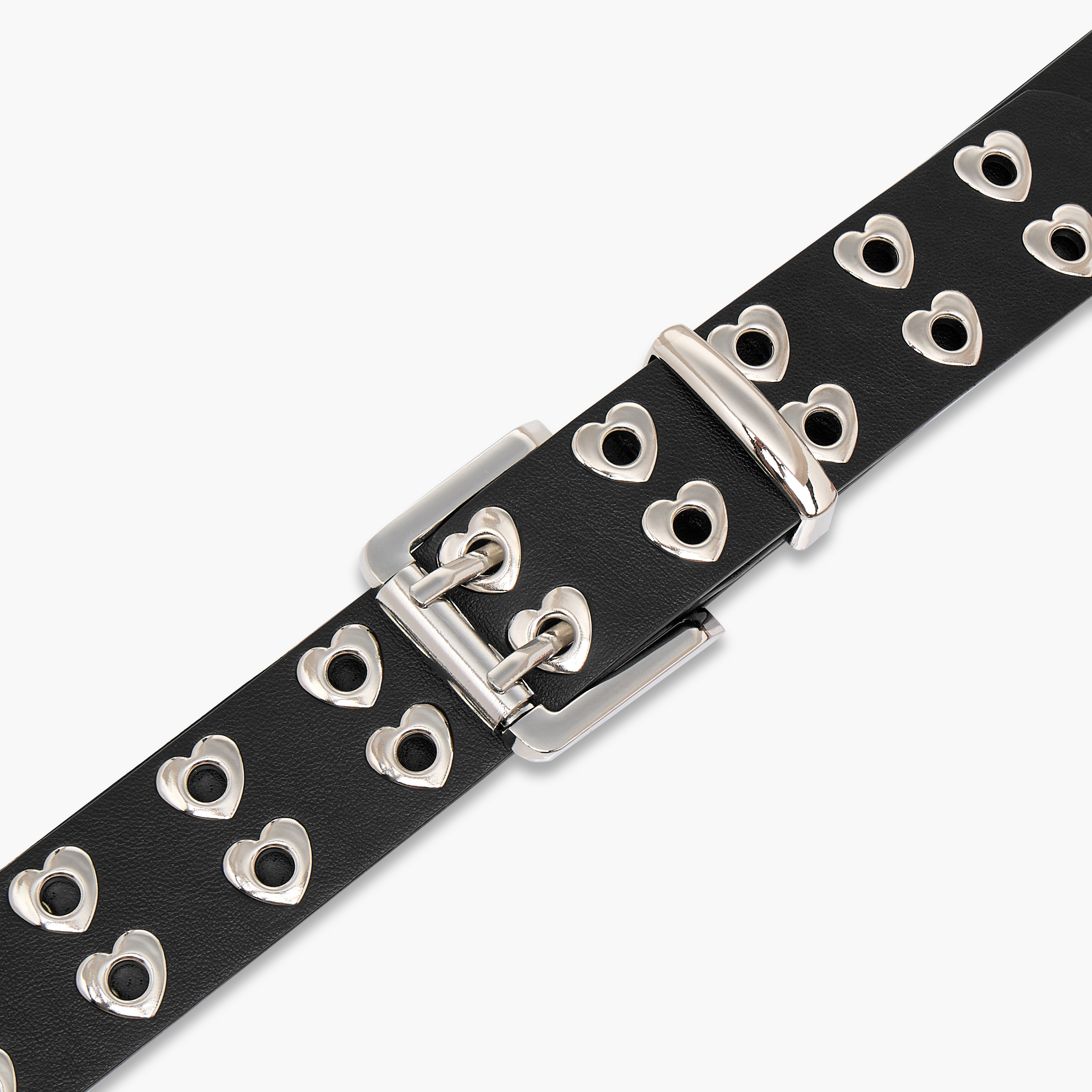 Heart Rivet Detail Belt with Pin Buckle Closure-women-clothingaccessories-belts-image-6