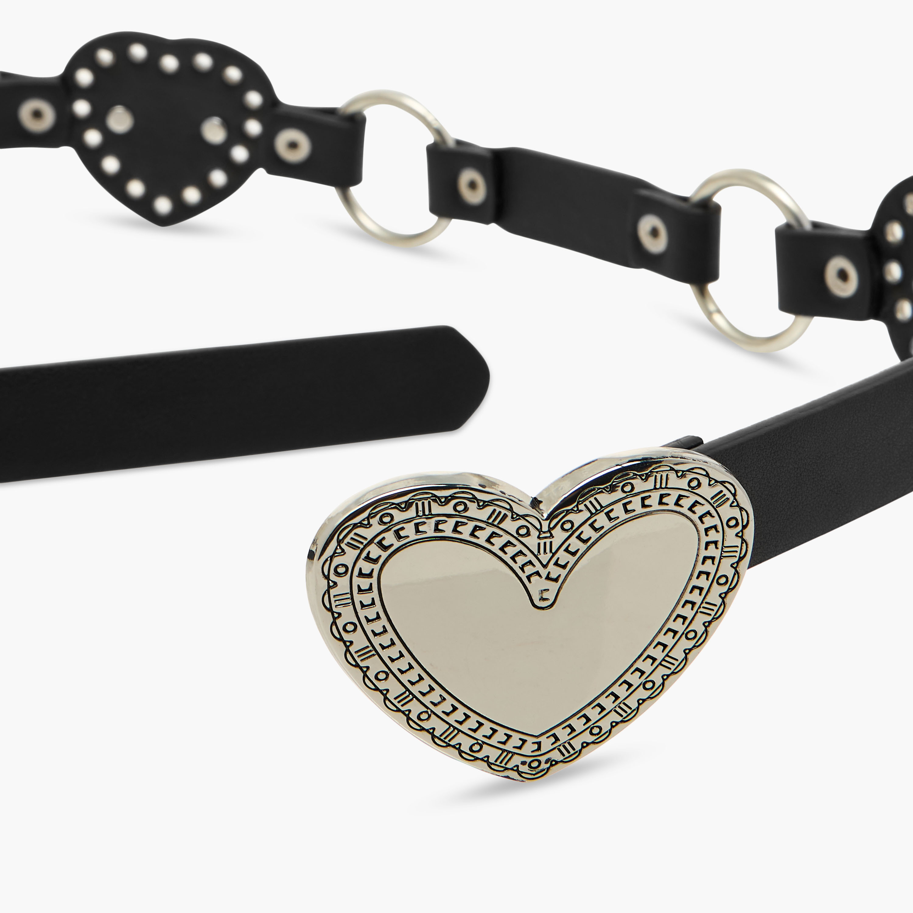 Heart Accent Belt with Buckle Closure-women-clothingaccessories-belts-image-6