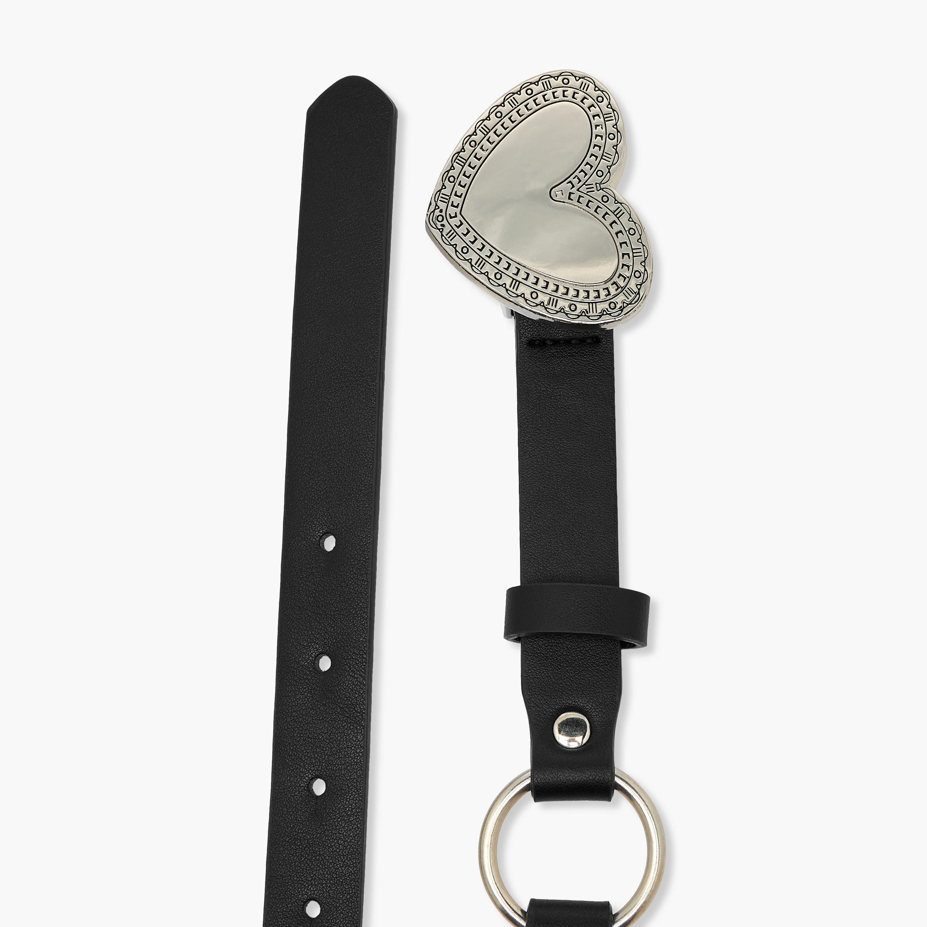 Heart Accent Belt with Buckle Closure-women-clothingaccessories-belts-image-7