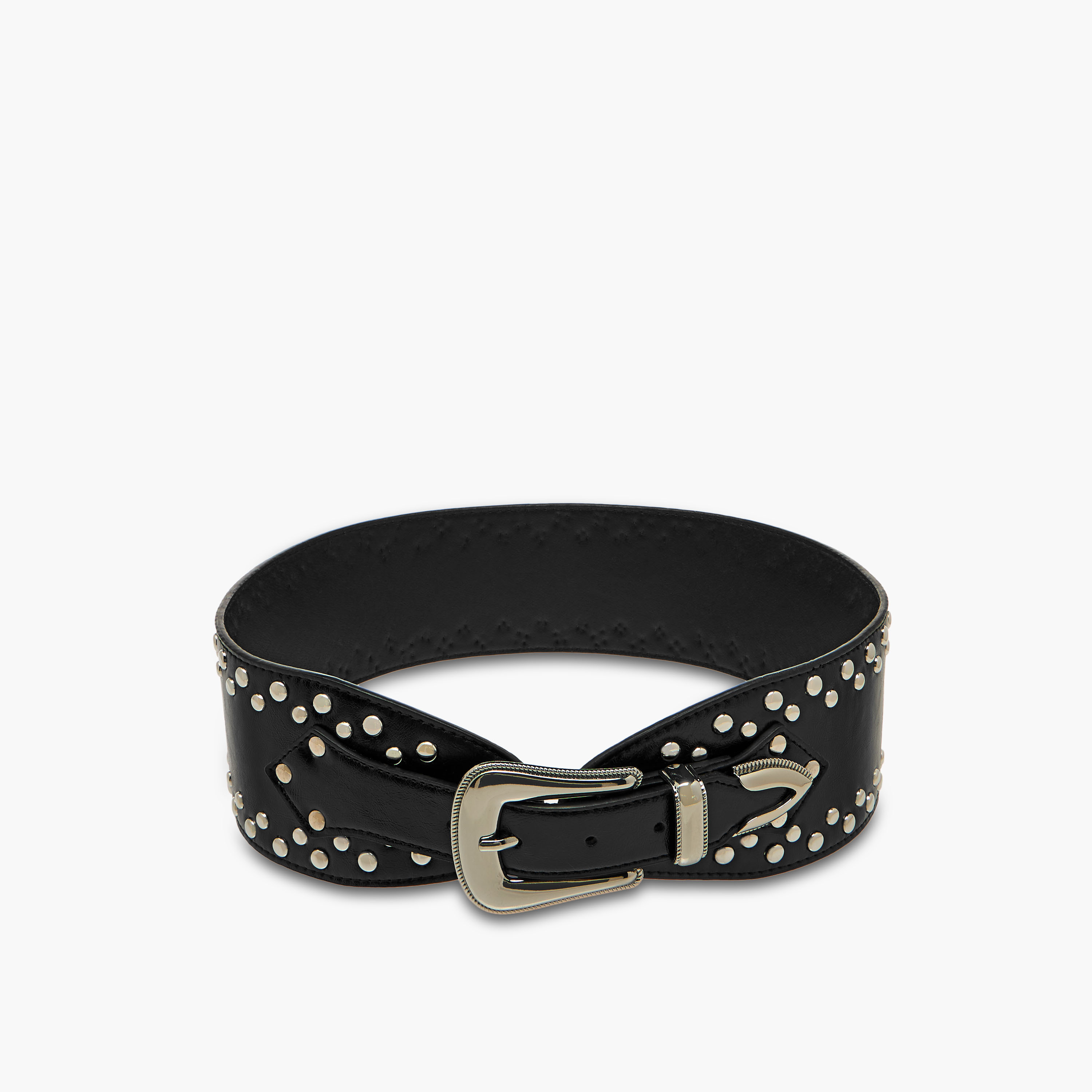 Studded Belt with Pin Buckle Closure-women-clothingaccessories-belts-image-1