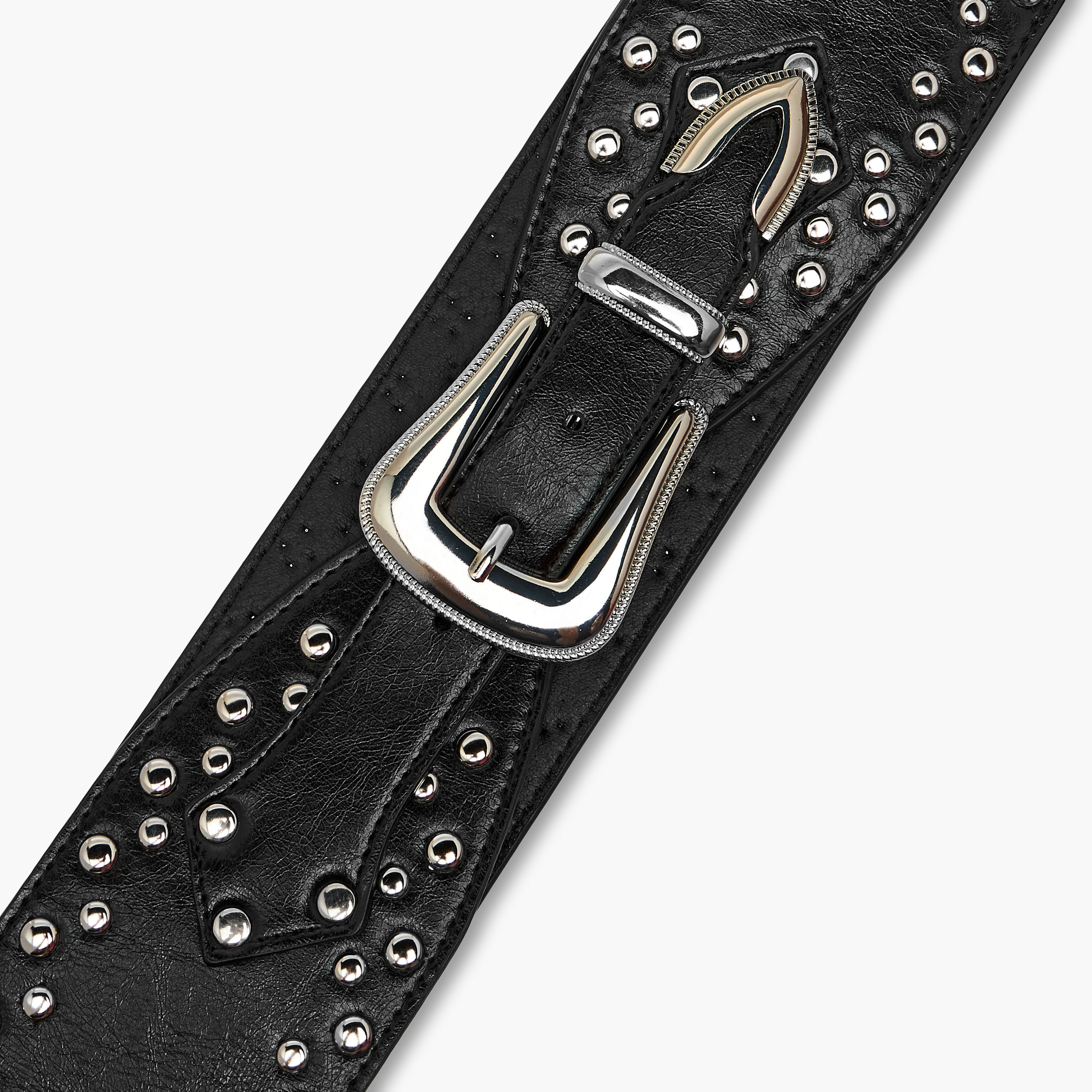 Studded Belt with Pin Buckle Closure-women-clothingaccessories-belts-image-5