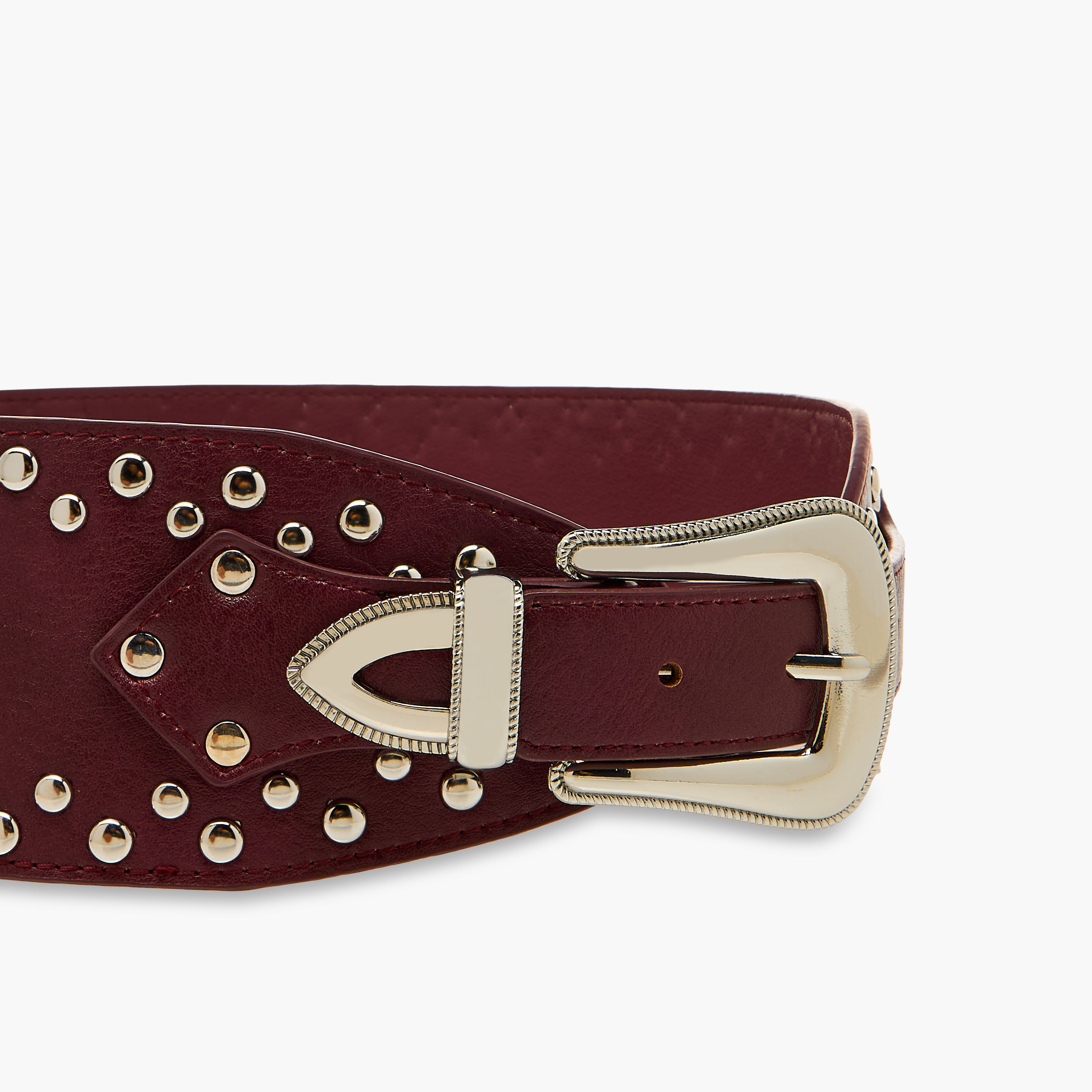 Studded Belt with Pin Buckle Closure-women-clothingaccessories-belts-image-3