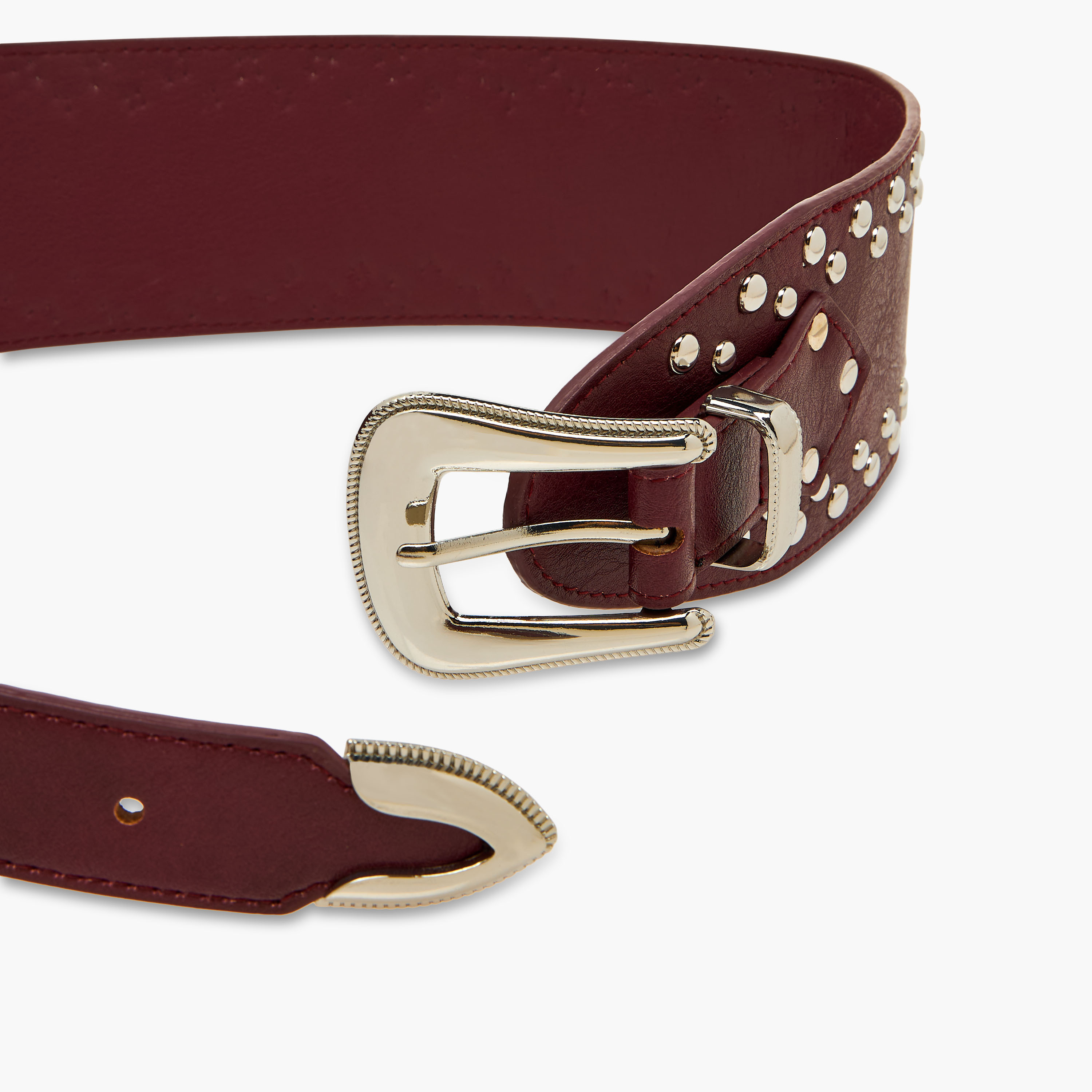 Studded Belt with Pin Buckle Closure-women-clothingaccessories-belts-image-6