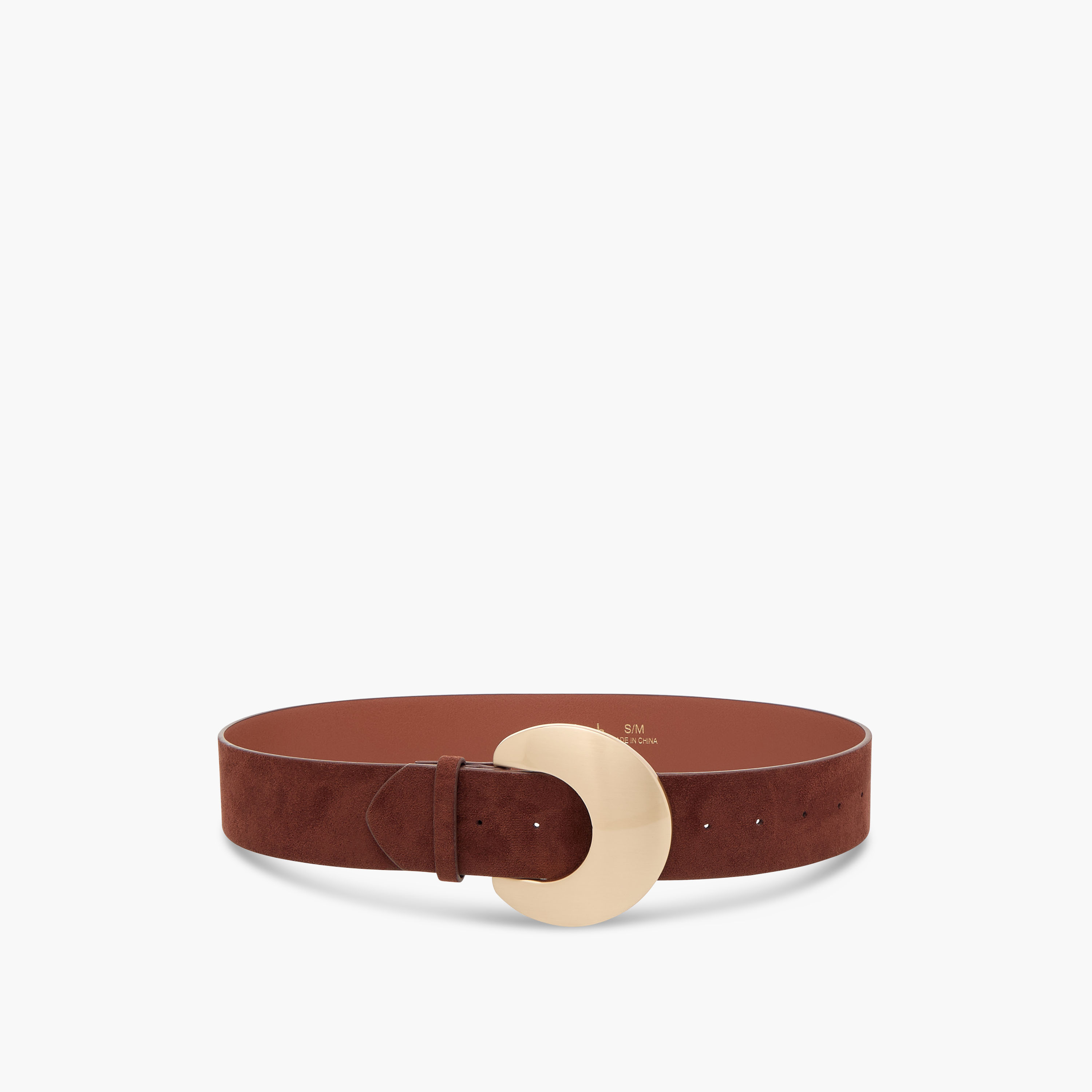 Suede Belt with Pin Buckle Closure-women-clothingaccessories-belts-image-1