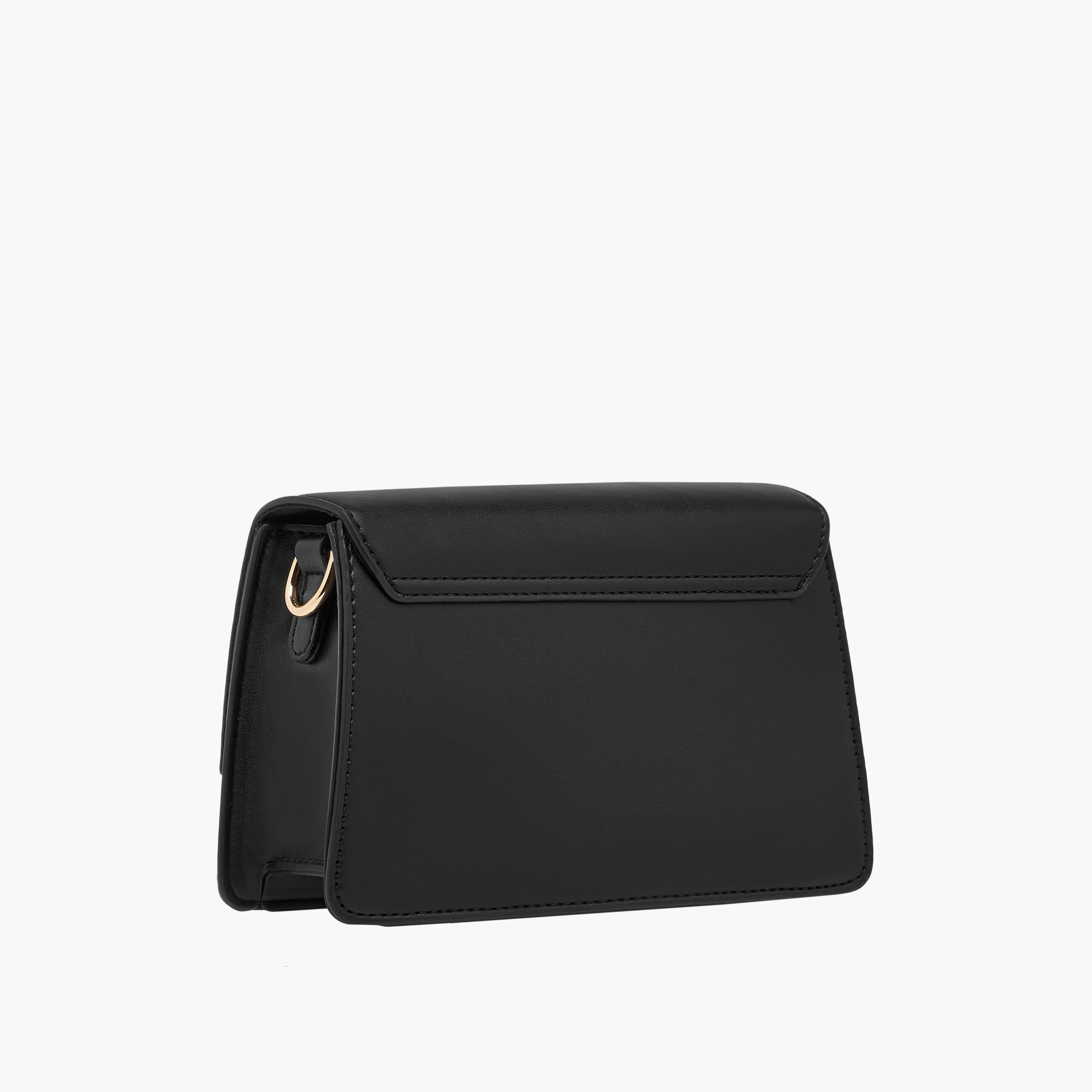 Metal Accent Crossbody Bag with Button Closure-women-bagsandwallets-handbags-image-4