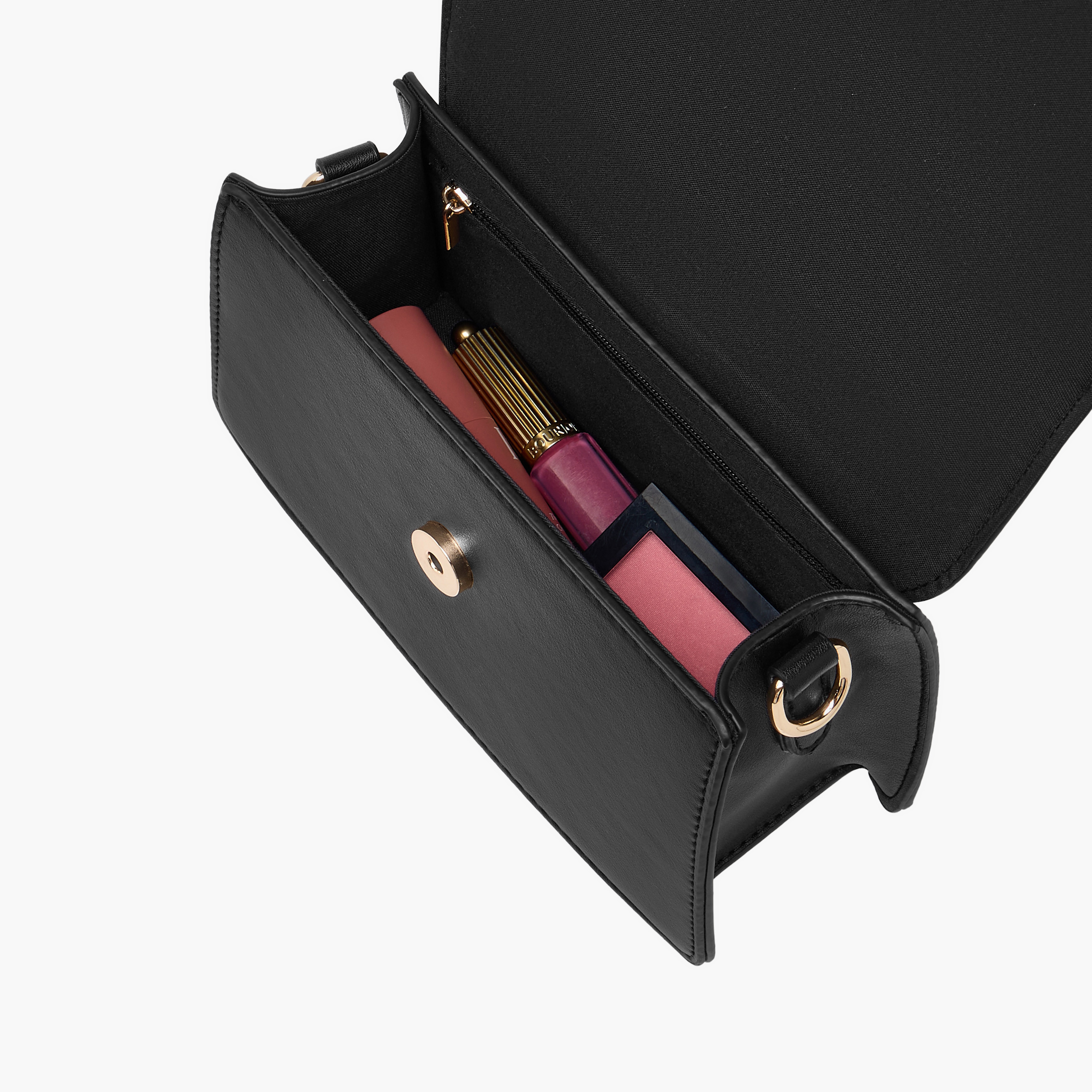 Metal Accent Crossbody Bag with Button Closure-women-bagsandwallets-handbags-image-9