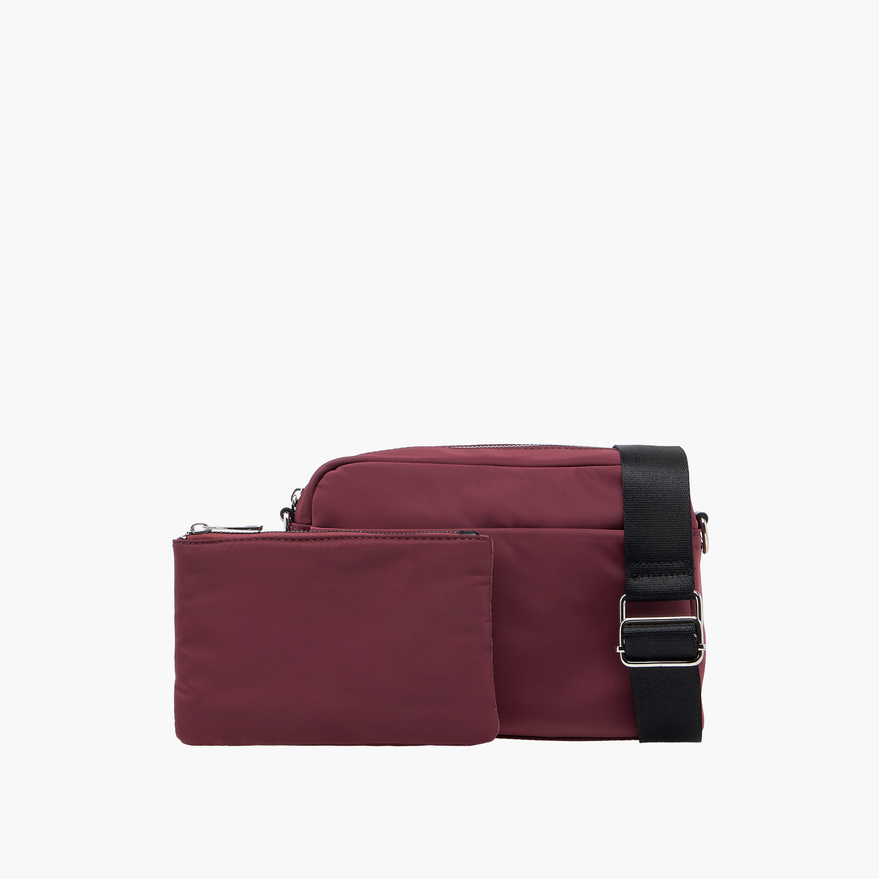 شنطة كروس بودي سادة بسحاب إغلاق وشنطة صغيرة-women-bagsandwallets-handbags-image-1