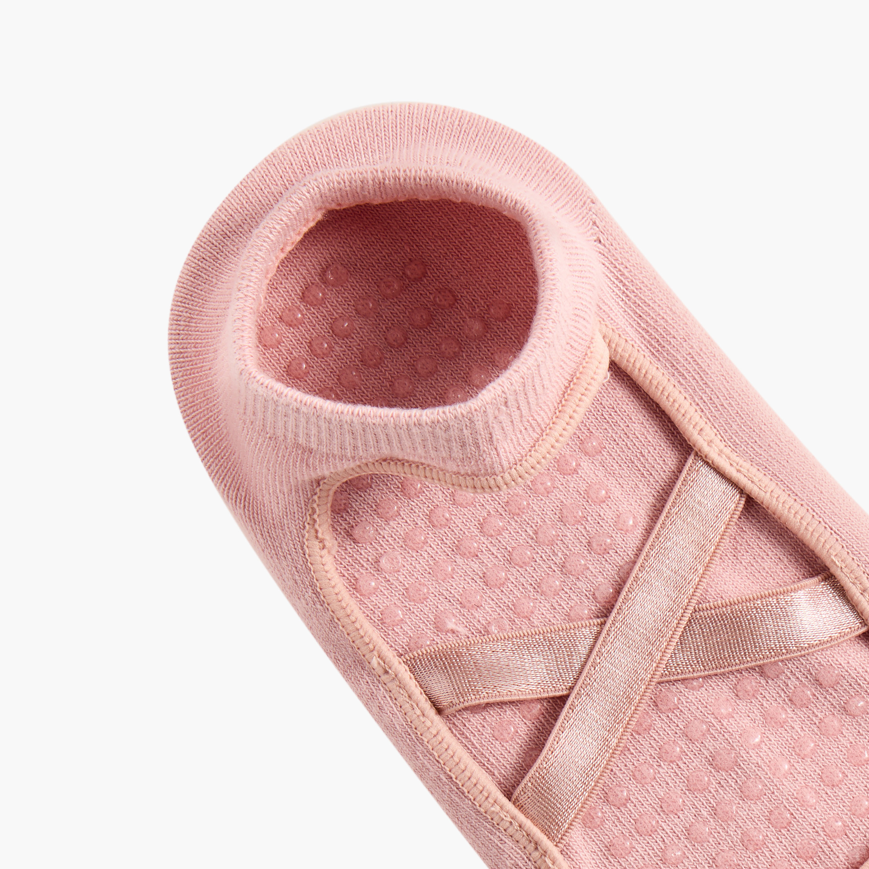 Set of 2 - Textured Yoga Footsie with Antibacterial Protection-women-socksandstockings-image-5
