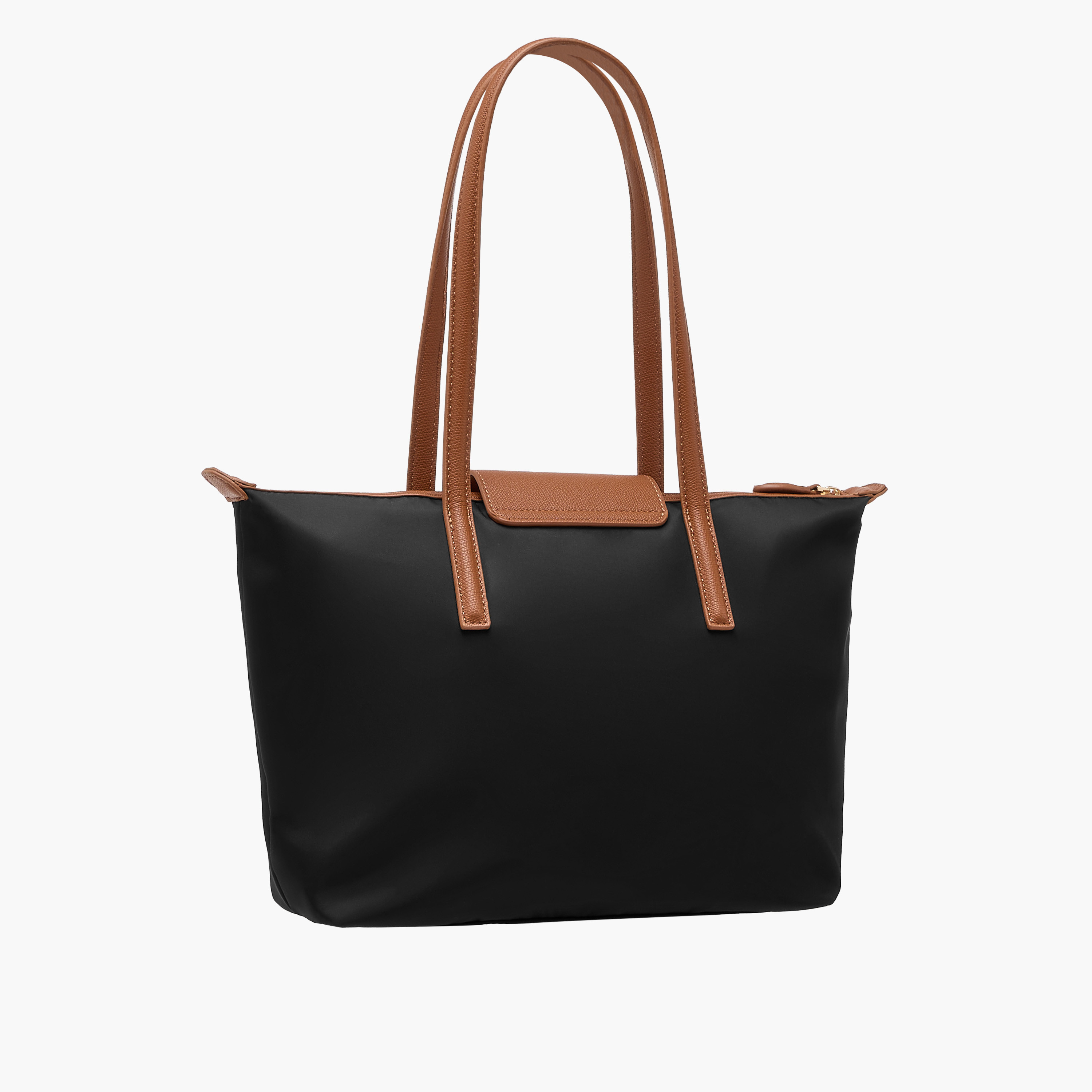 Flap Detail Tote Bag with Double Handle and Twist Lock Closure-women-bagsandwallets-handbags-image-4