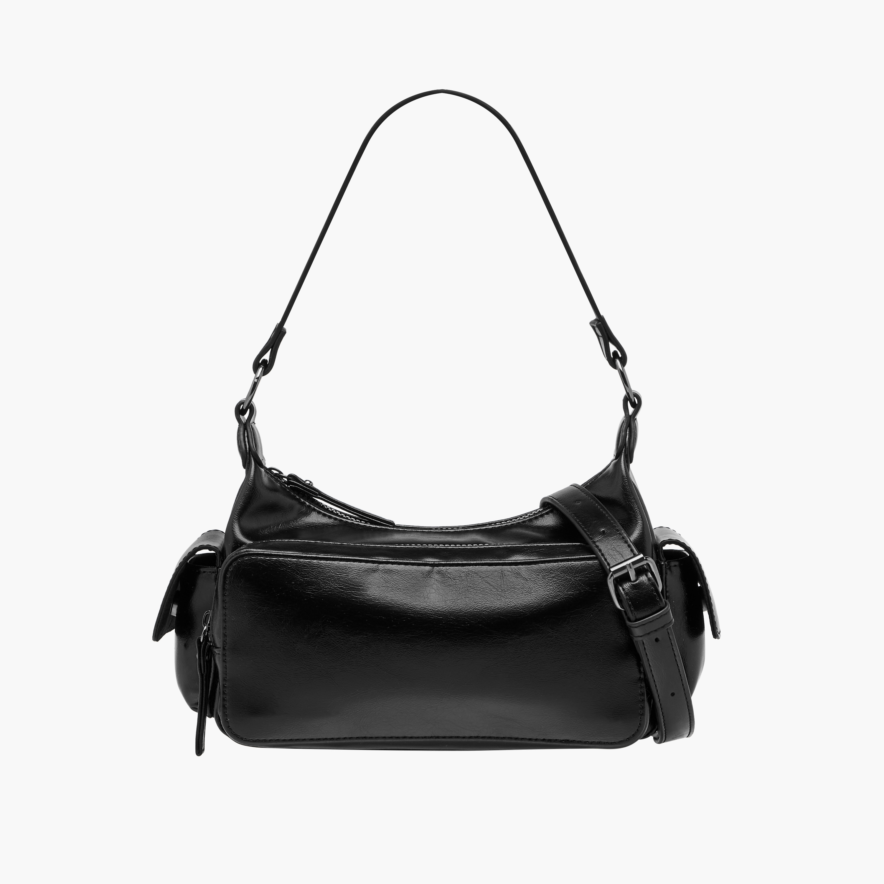 شنطة كتف بجيوب متعددة وسحاب إغلاق-women-bagsandwallets-handbags-image-1