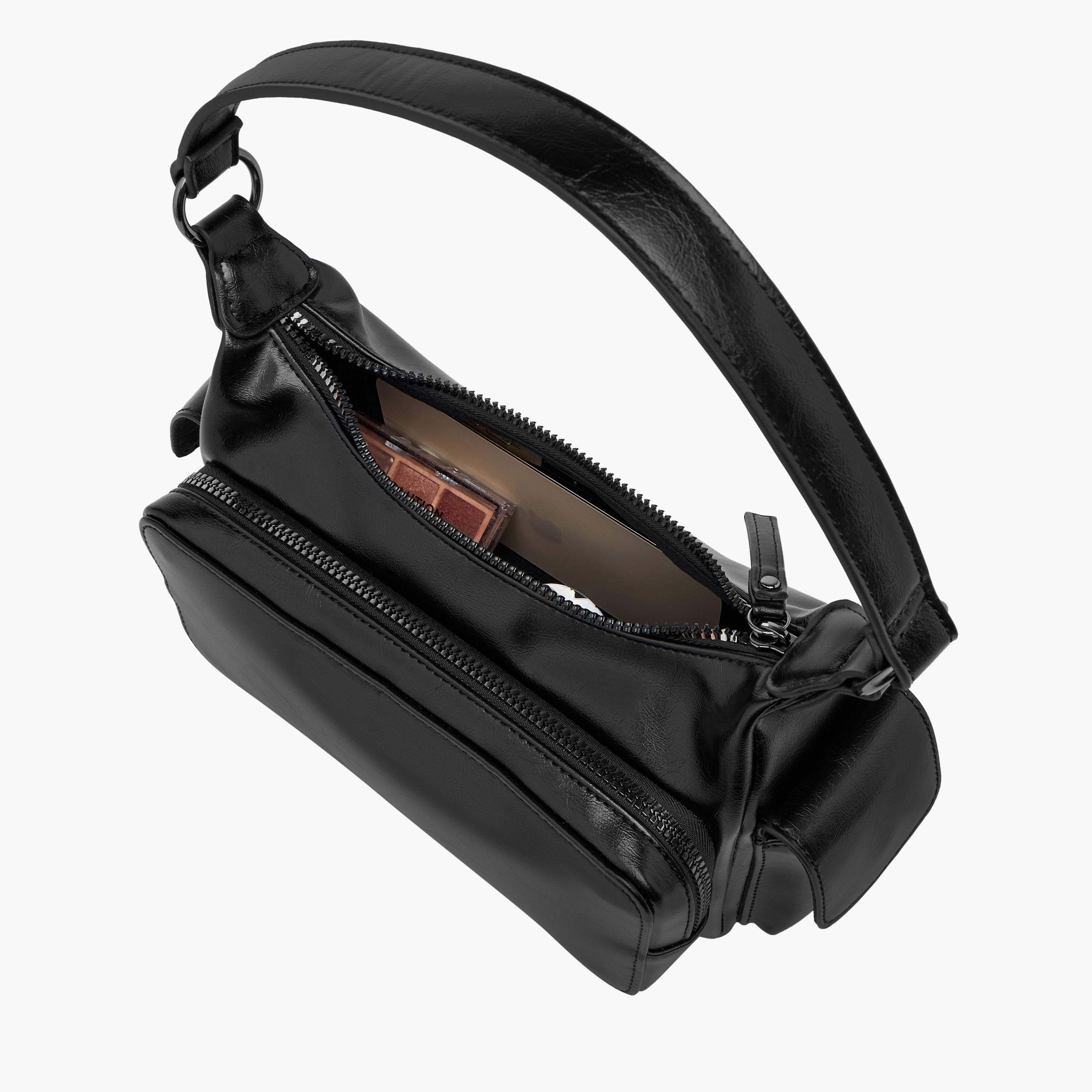 شنطة كتف بجيوب متعددة وسحاب إغلاق-women-bagsandwallets-handbags-image-8