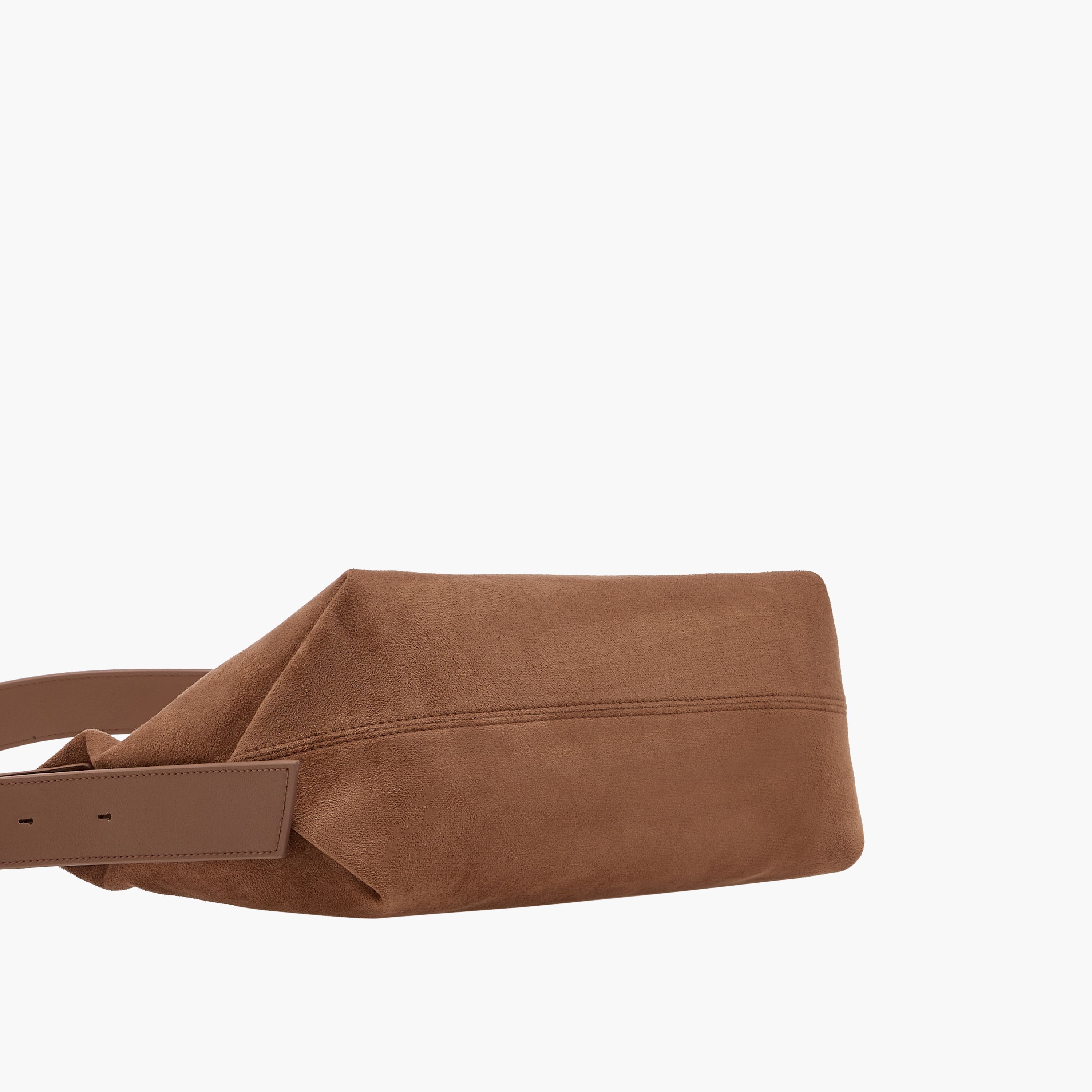 Textured Suede Shoulder Bag with Strap Handle and Zip Closure-women-bagsandwallets-handbags-image-7