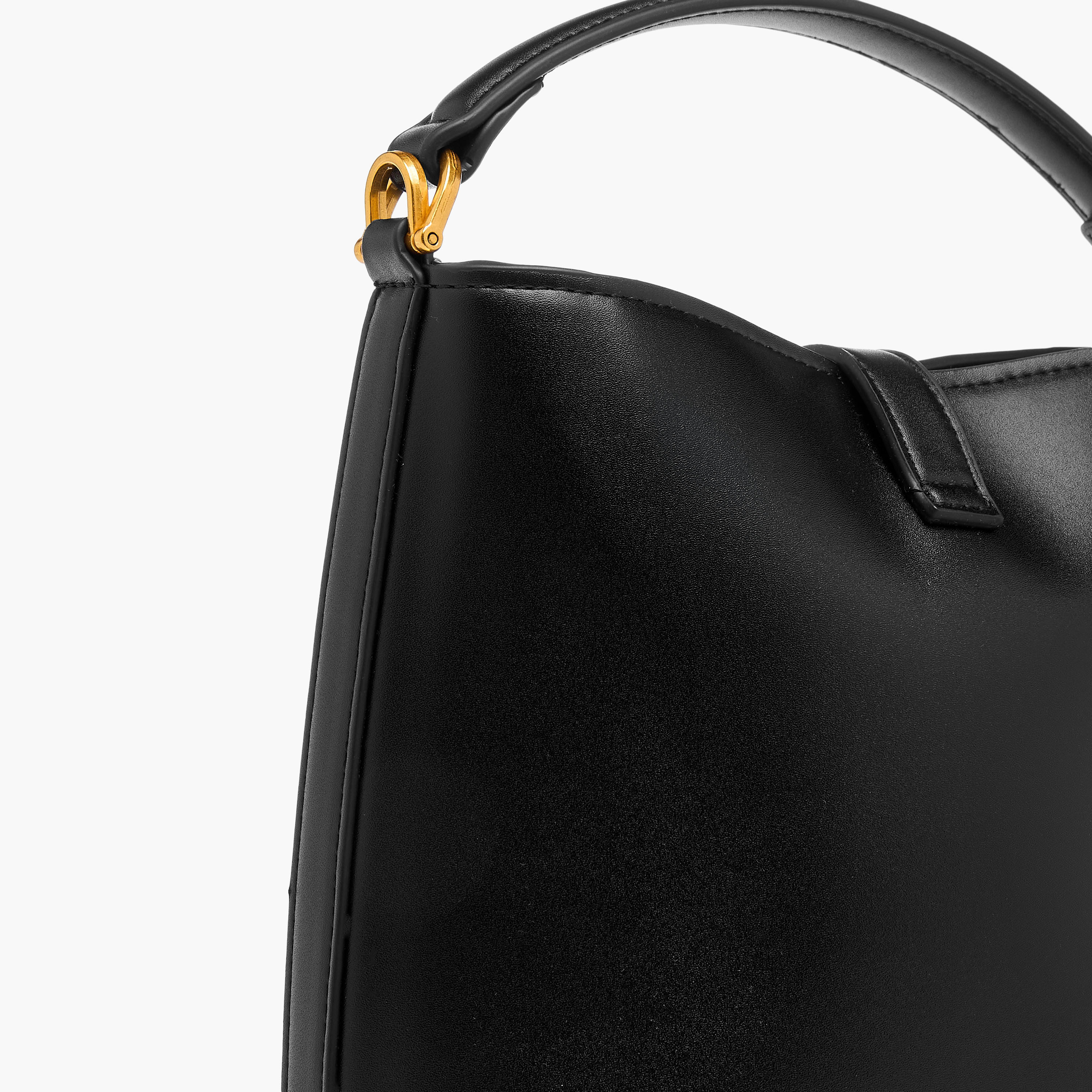 Textured Bucket Bag with Lobster Clasp Closure and Grab Handle-women-bagsandwallets-handbags-image-6