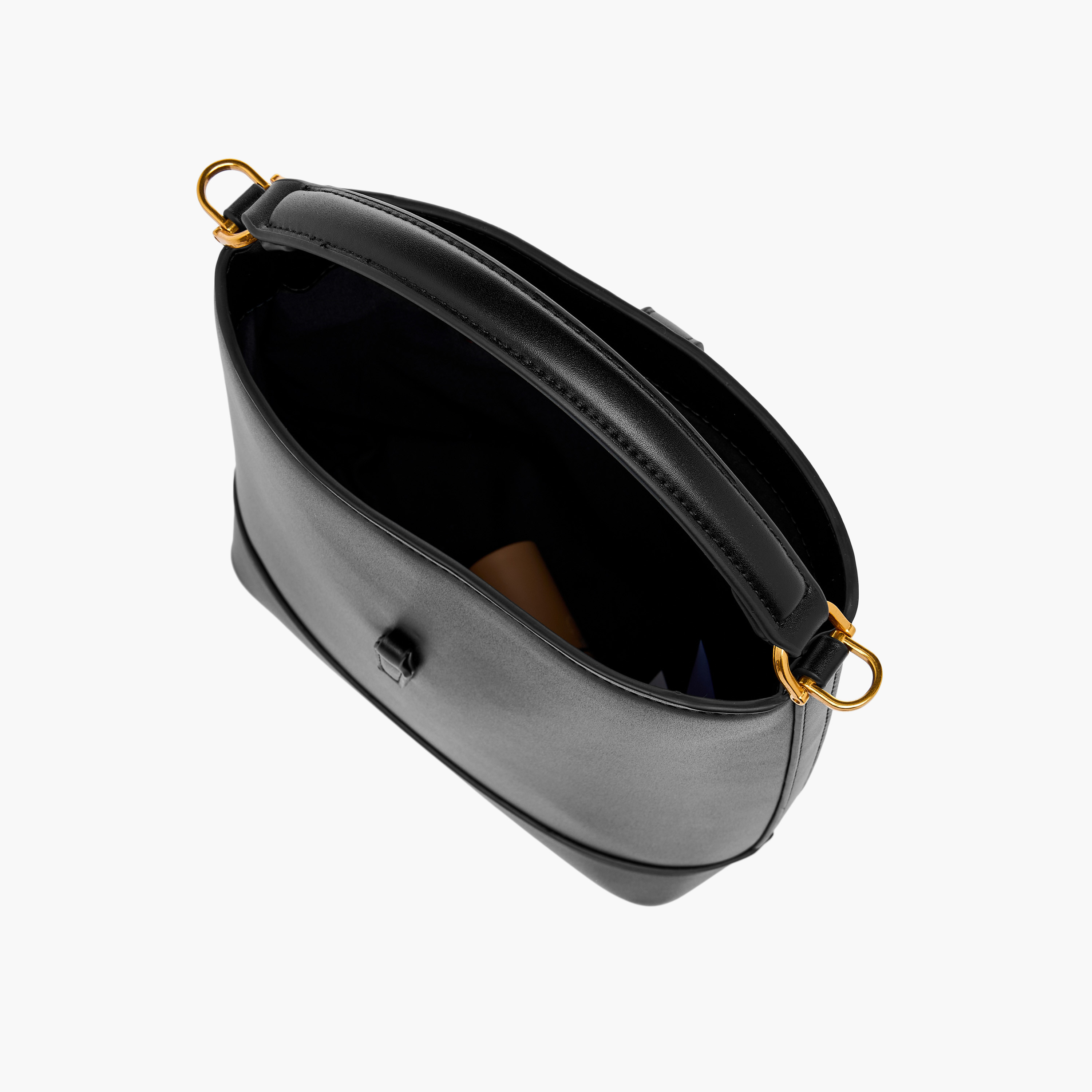 Textured Bucket Bag with Lobster Clasp Closure and Grab Handle-women-bagsandwallets-handbags-image-9