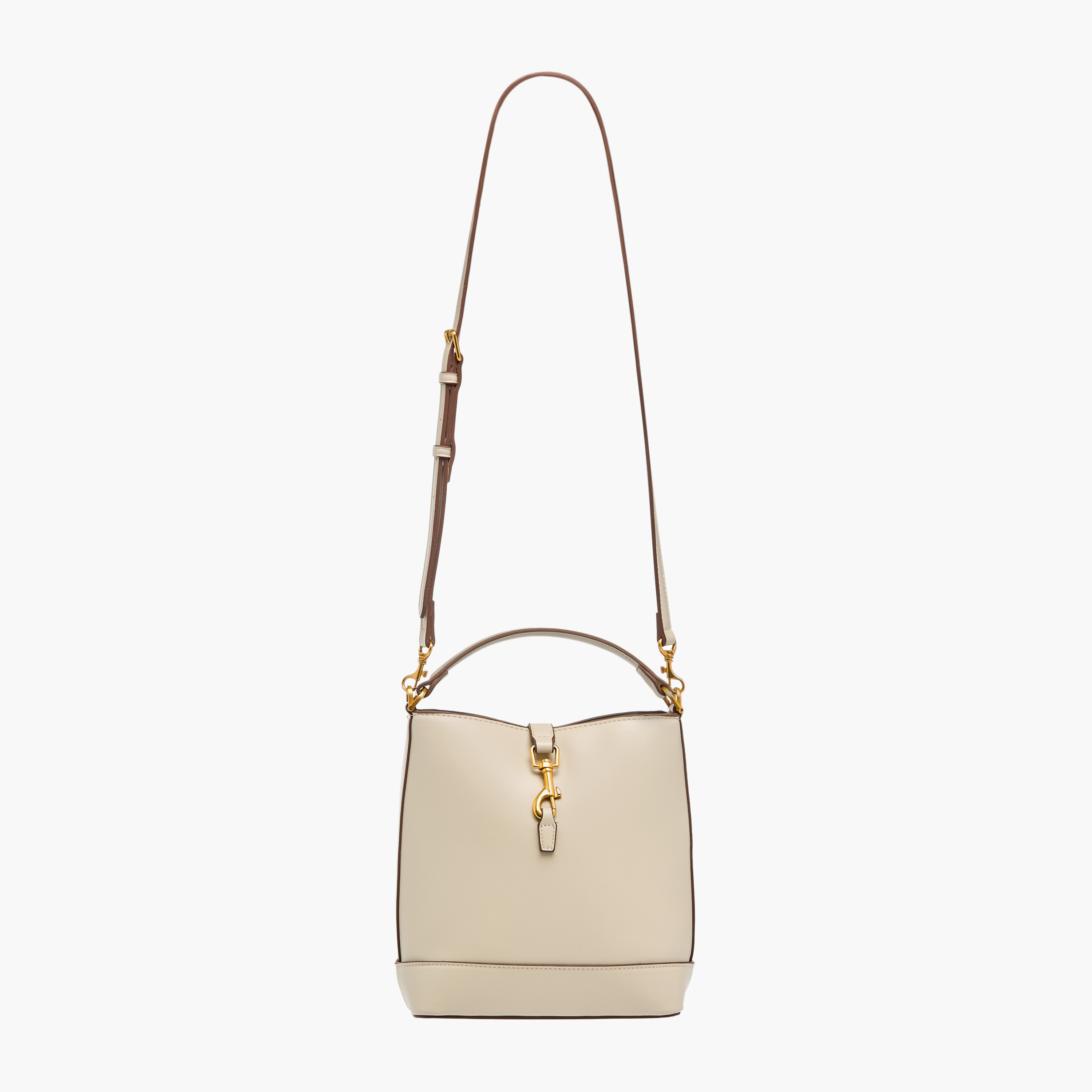 شنطة دلو بارزة الملمس بمشبك إغلاق ومقبض-women-bagsandwallets-handbags-image-3