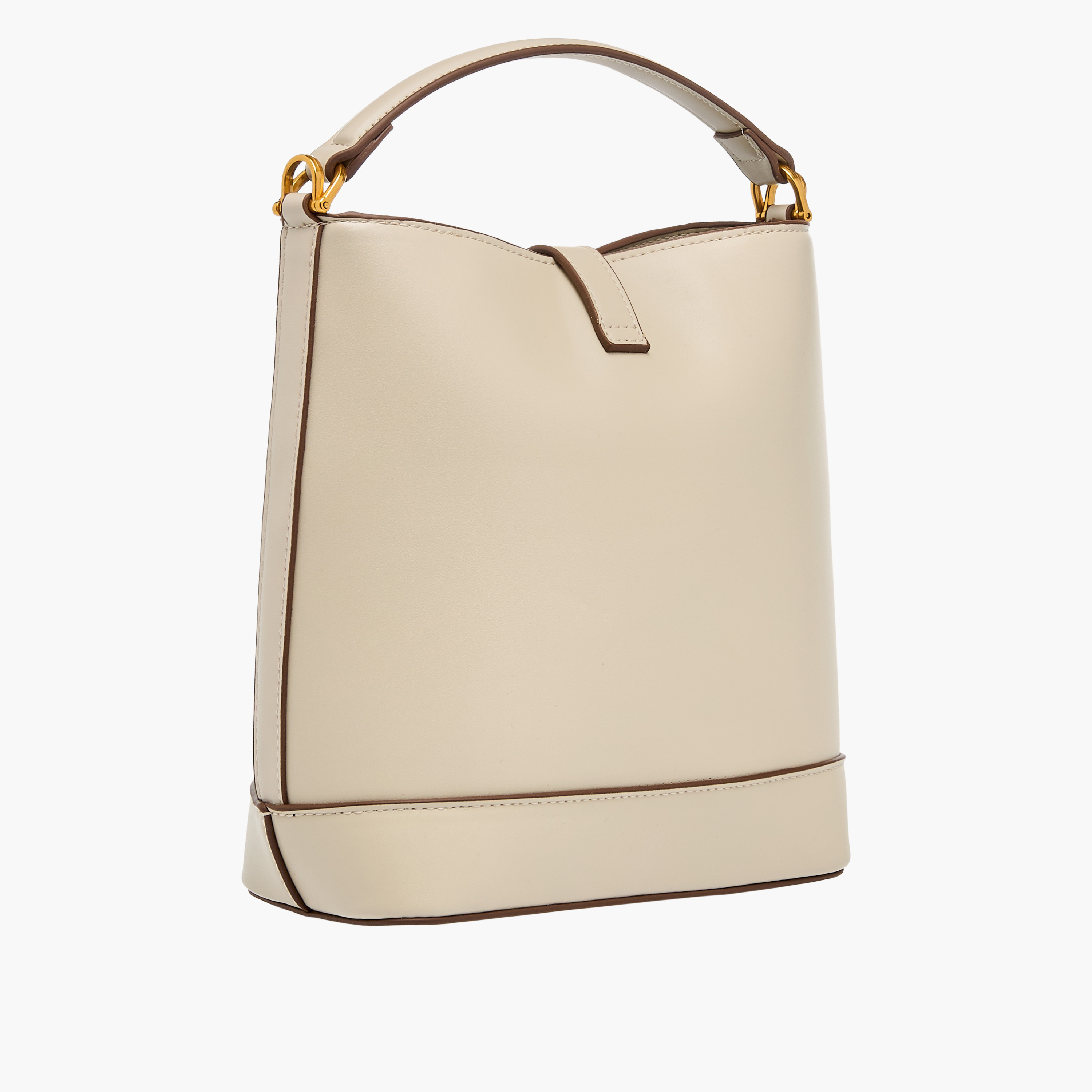 شنطة دلو بارزة الملمس بمشبك إغلاق ومقبض-women-bagsandwallets-handbags-image-4