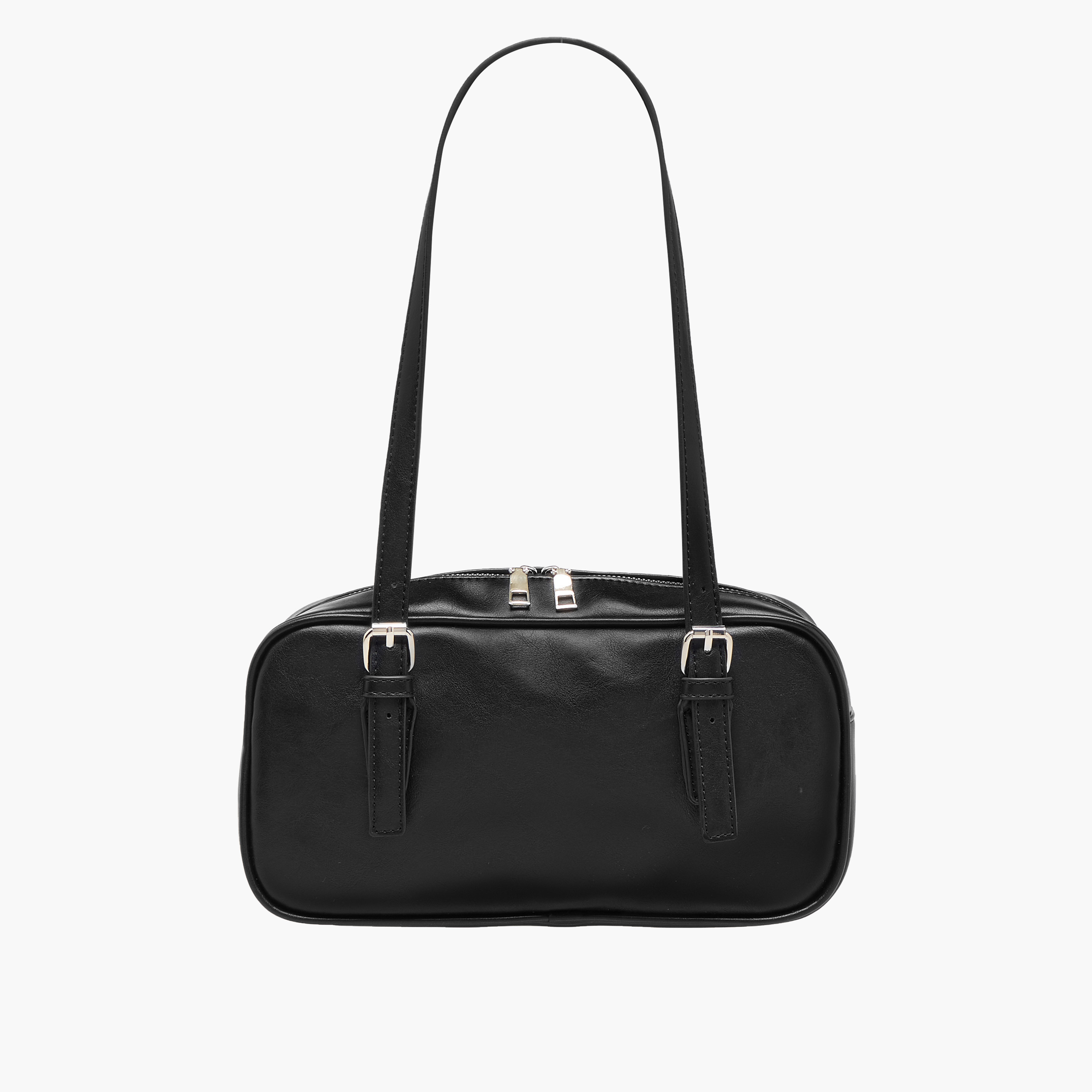 شنطة يد بارزة الملمس بسحاب إغلاق وأحزمة بمشابك-women-bagsandwallets-handbags-image-1