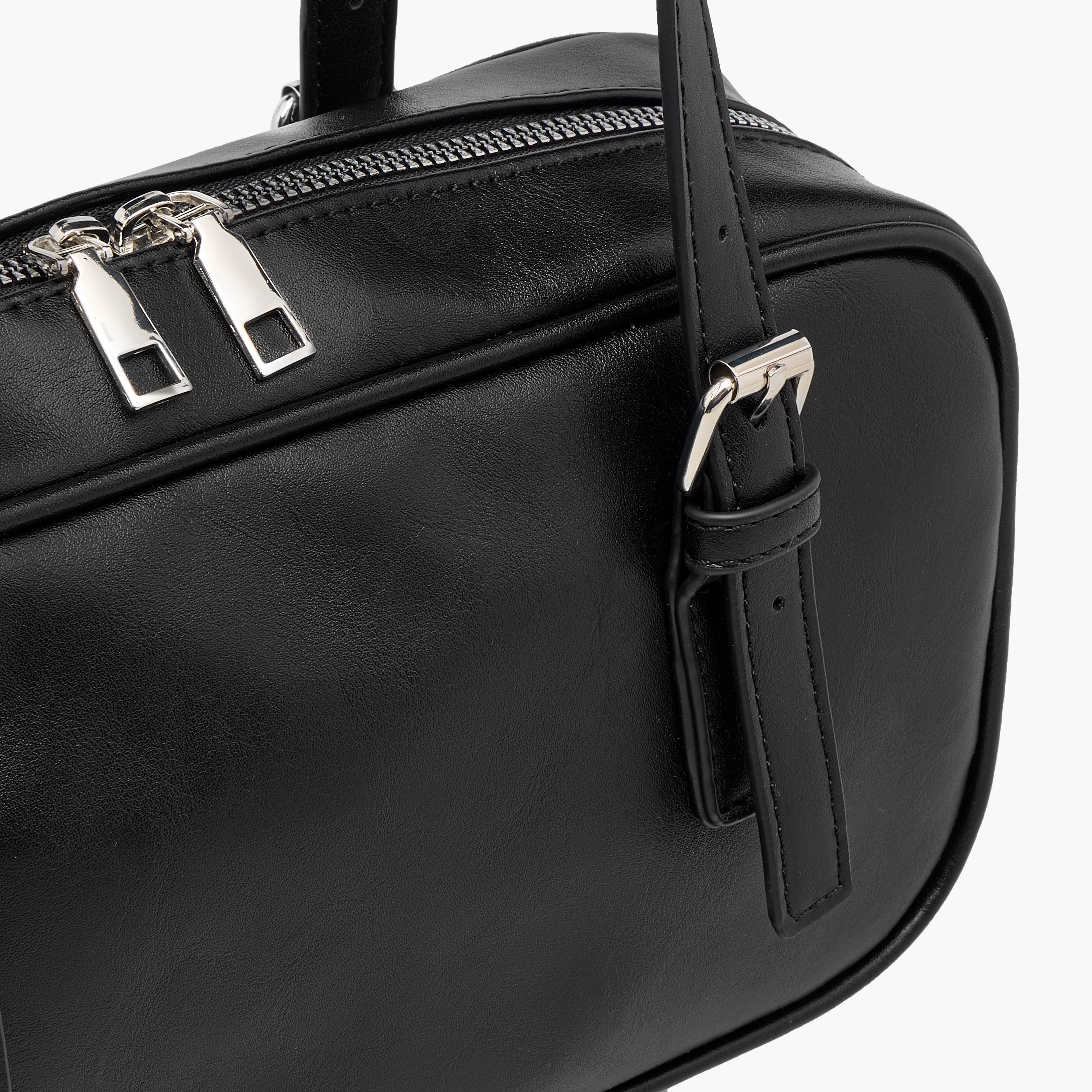 شنطة يد بارزة الملمس بسحاب إغلاق وأحزمة بمشابك-women-bagsandwallets-handbags-image-5