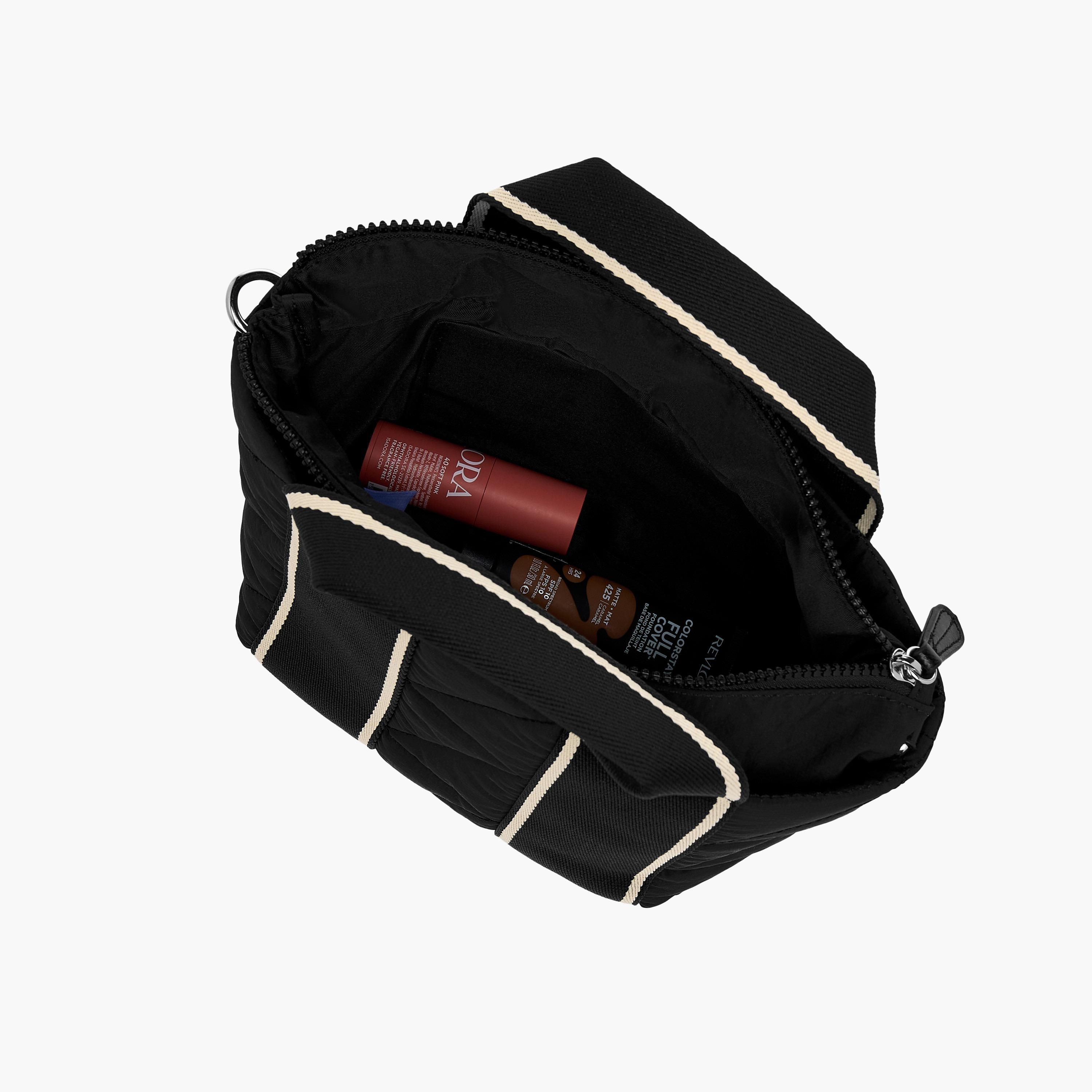 Striped Mini Quilted Tote Bag with Zip Closure-women-bagsandwallets-handbags-image-10