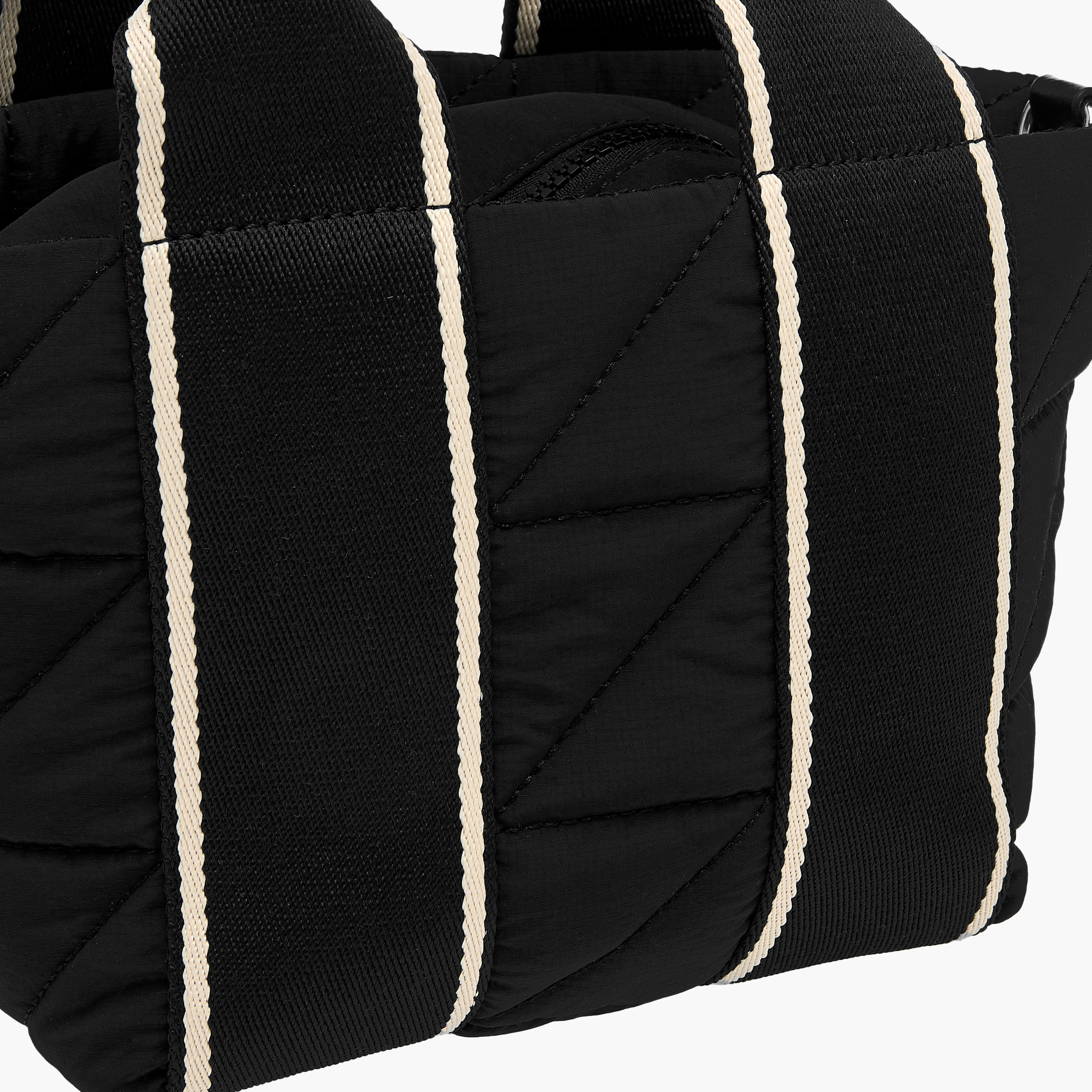 Striped Mini Quilted Tote Bag with Zip Closure-women-bagsandwallets-handbags-image-6