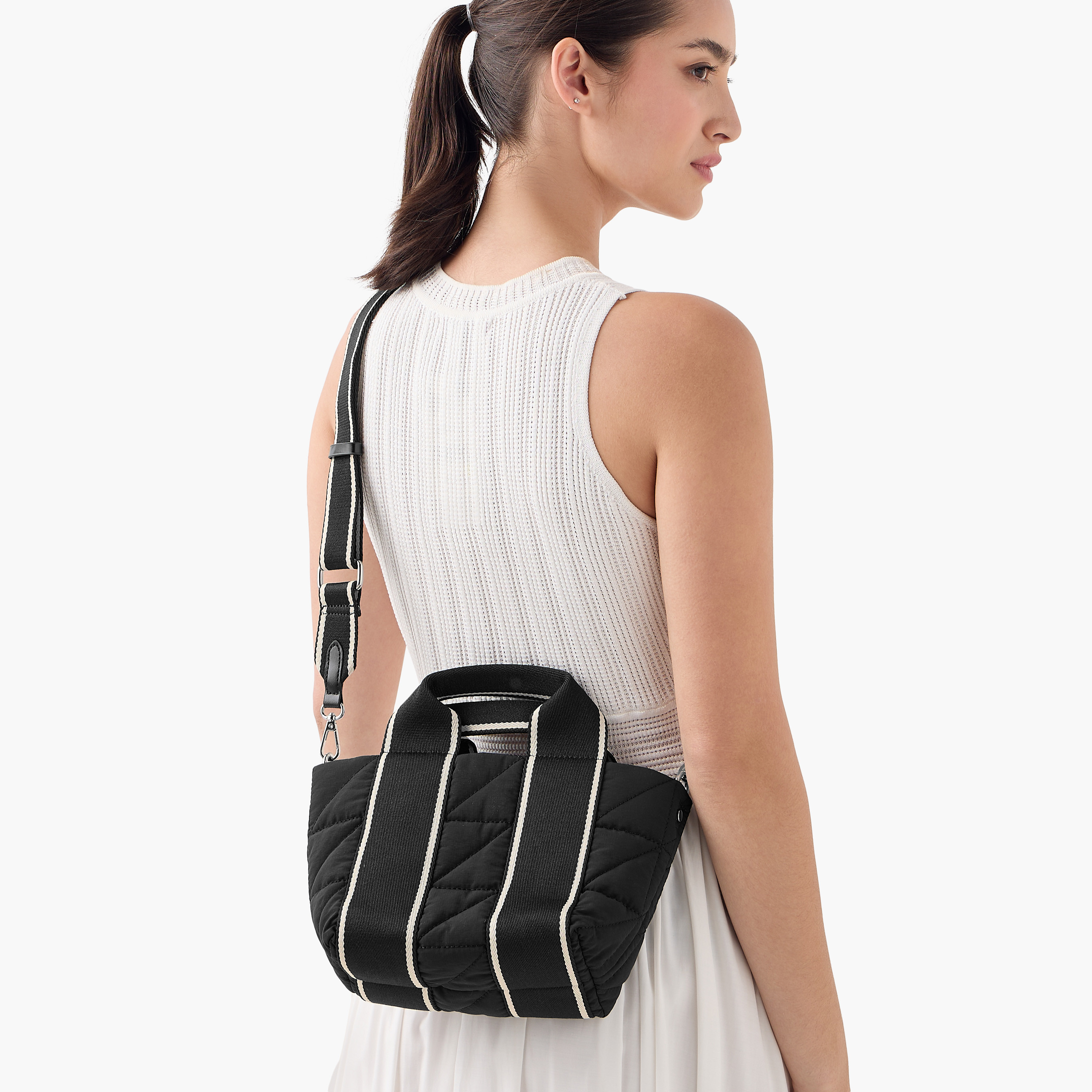 Striped Mini Quilted Tote Bag with Zip Closure-women-bagsandwallets-handbags-image-9