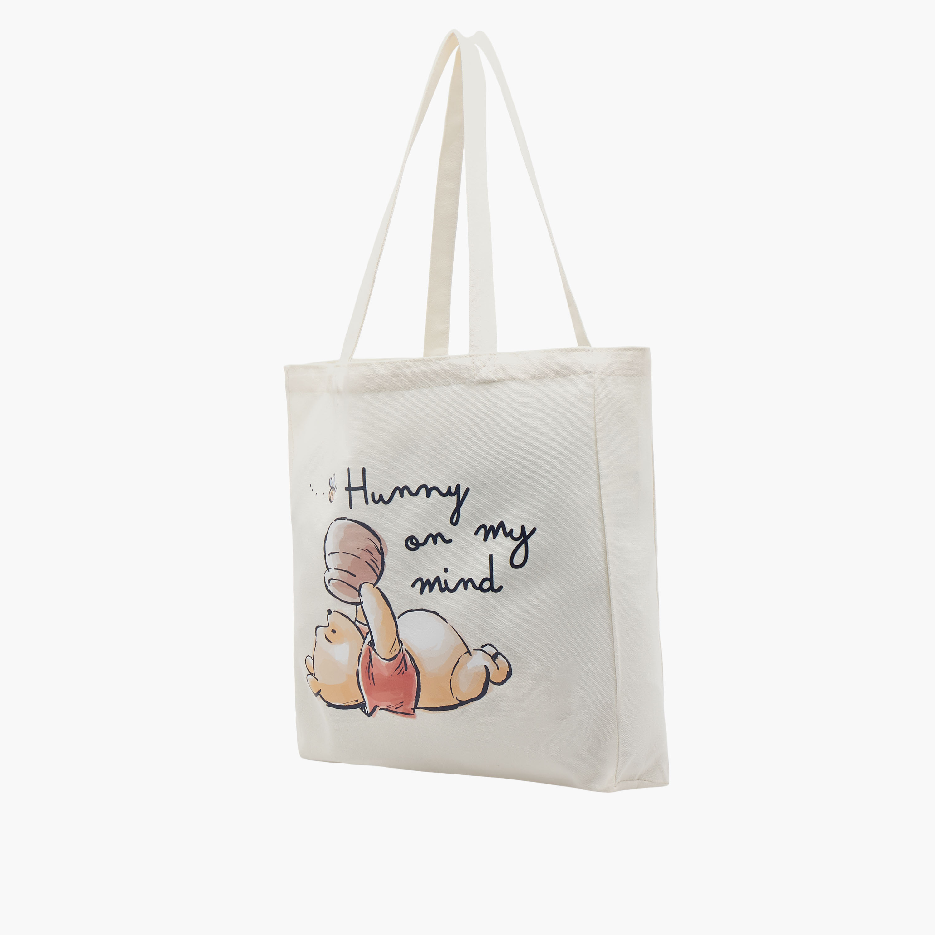Winnie the Pooh Print Shopper Bag with Handles-women-bagsandwallets-handbags-image-3