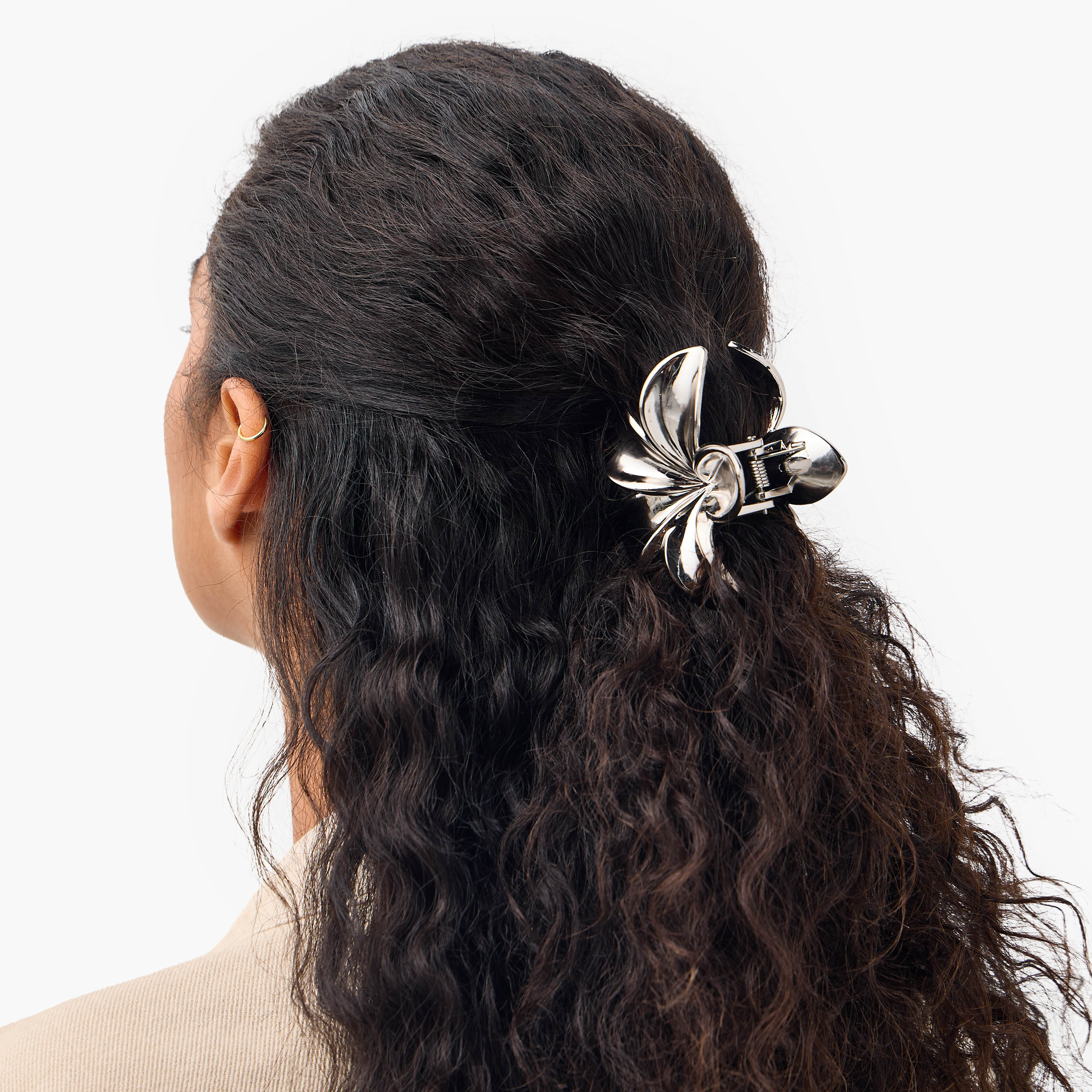 Set of 3 - Floral Shaped Hair Clamp-women-hairaccessories-clips-image-2