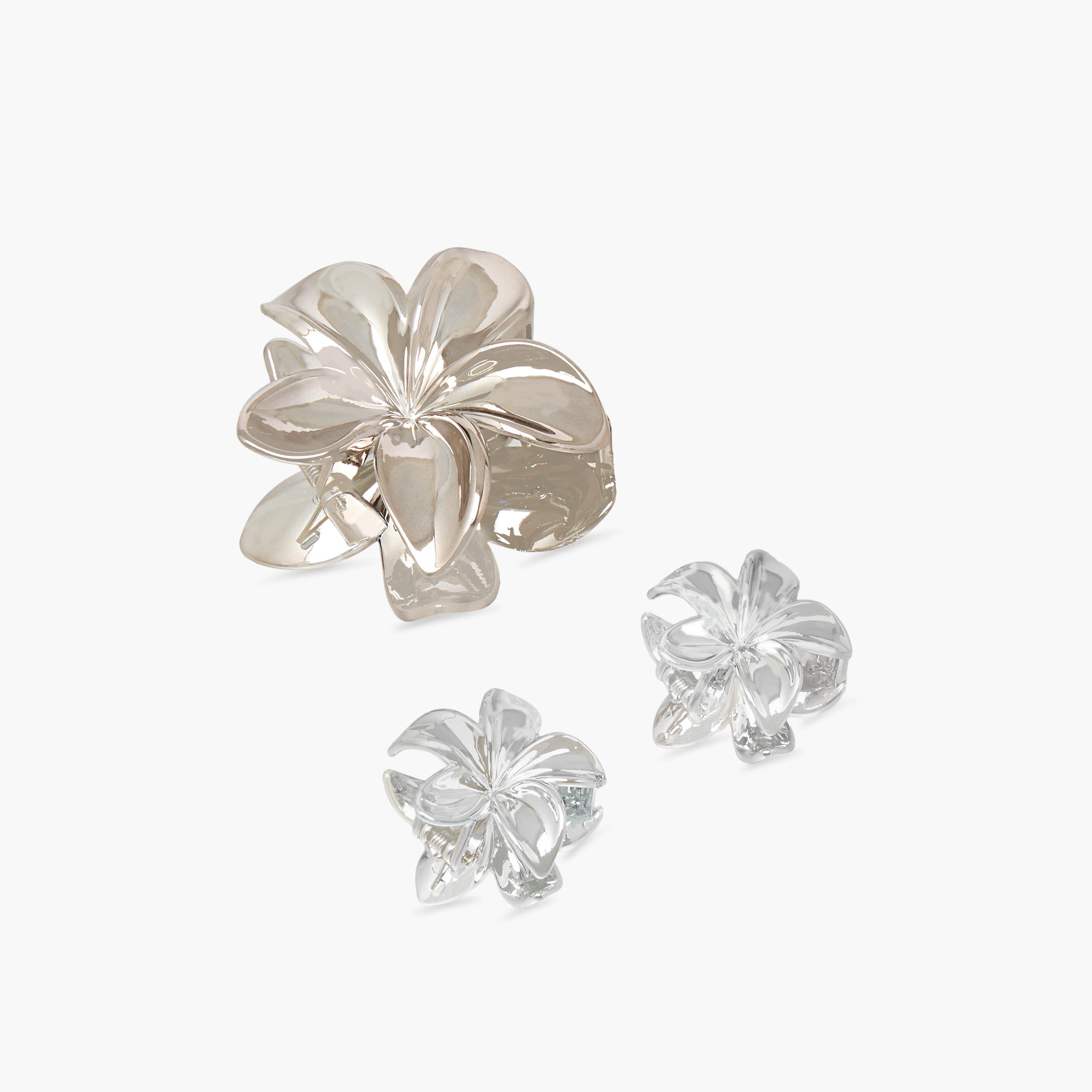 طقم مشابك شعر 3 قطع بتصميم زهري-women-hairaccessories-clips-image-6