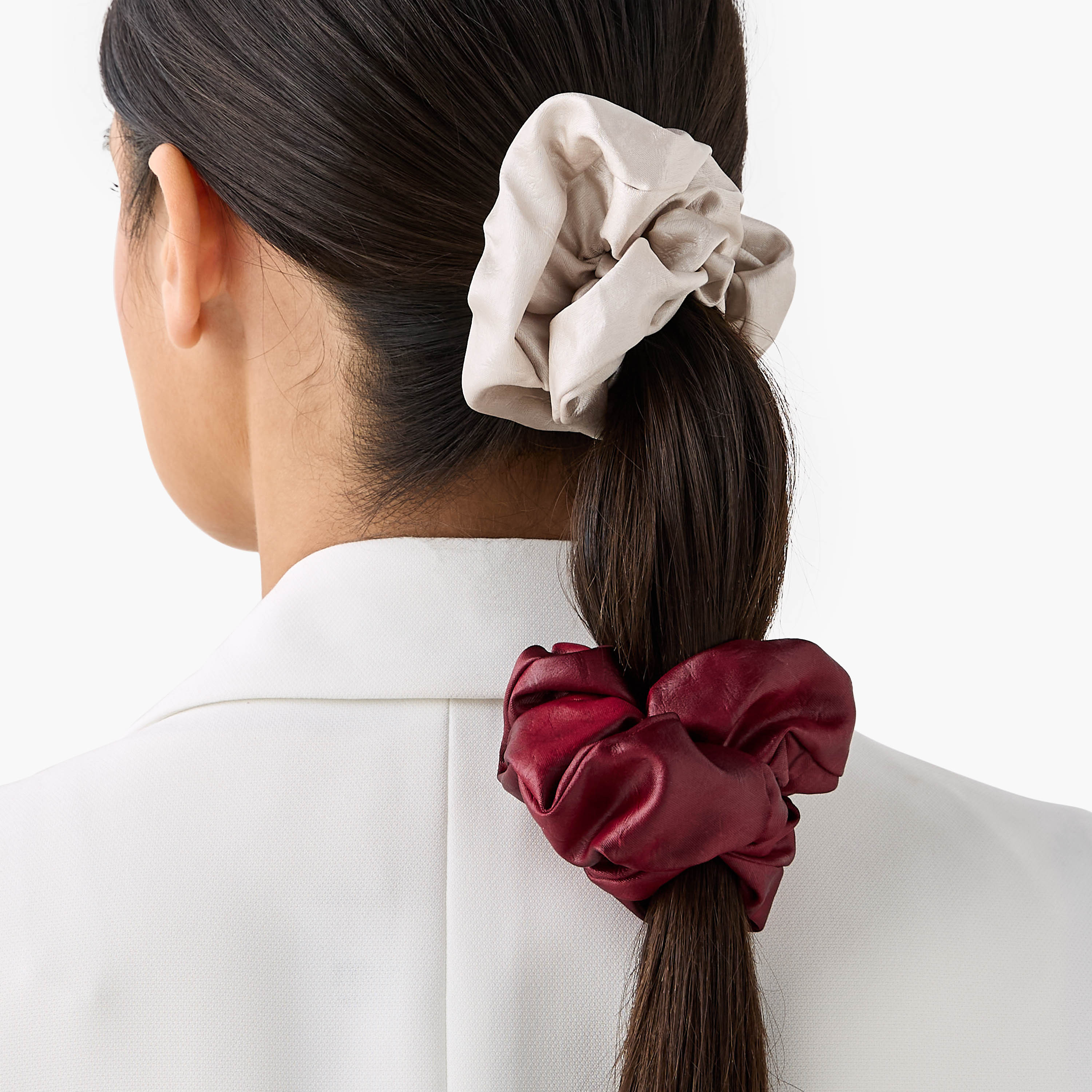 Set of 4 - Shiny Texture Scrunchie-women-hairaccessories-scrunchies-image-2