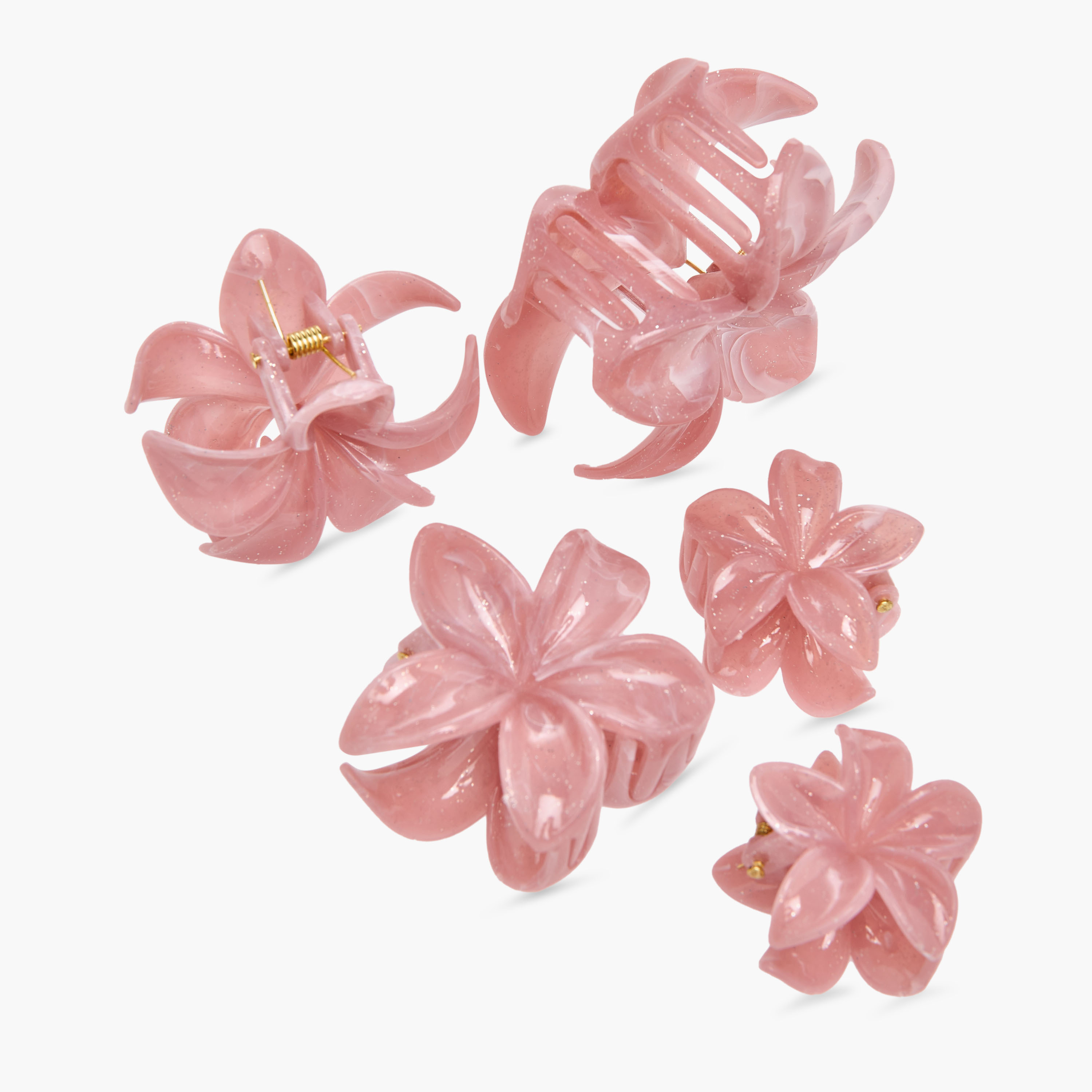 Set of 5 - Floral Shaped Hair Clamp-women-hairaccessories-clamps-image-10