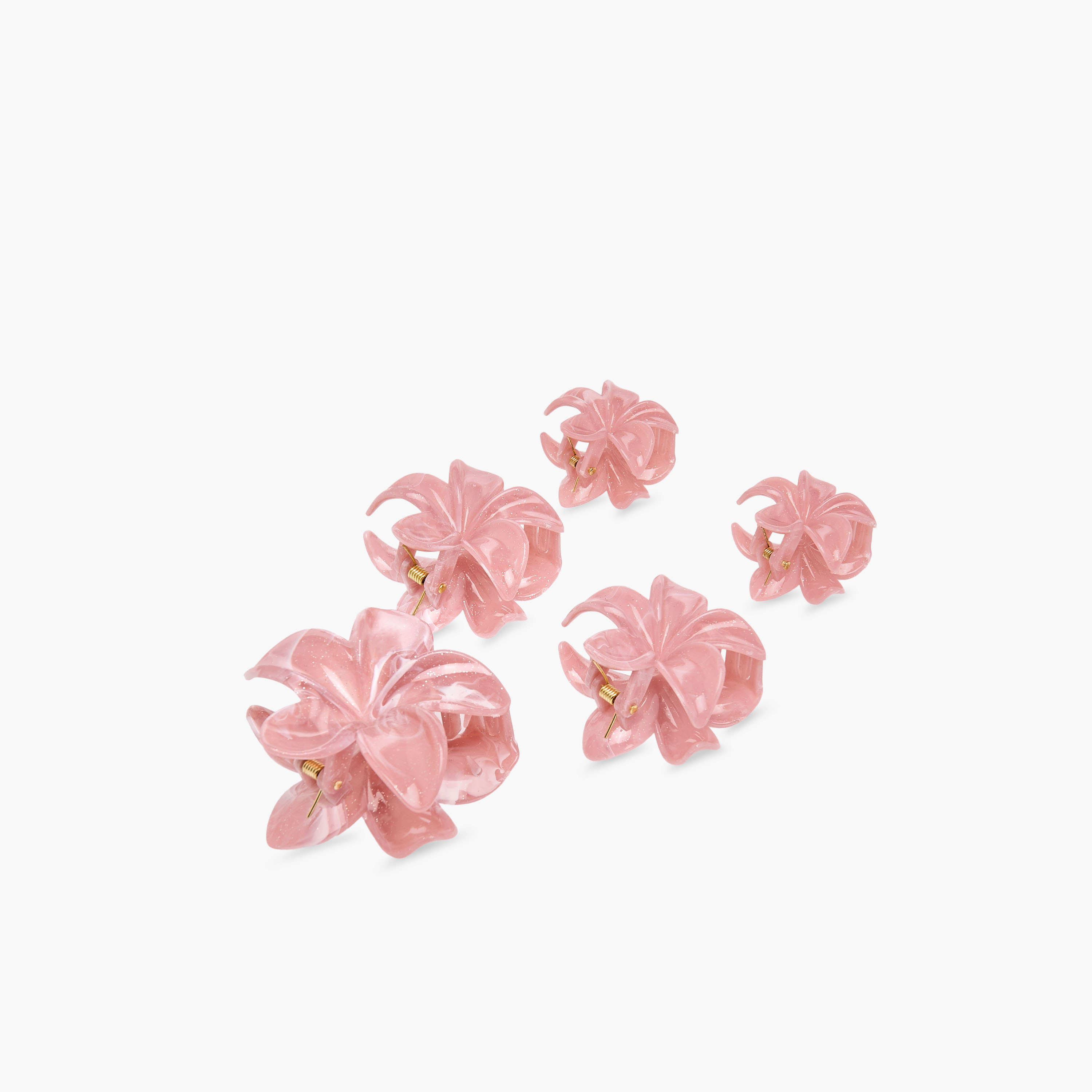 Set of 5 - Floral Shaped Hair Clamp-women-hairaccessories-clamps-image-8