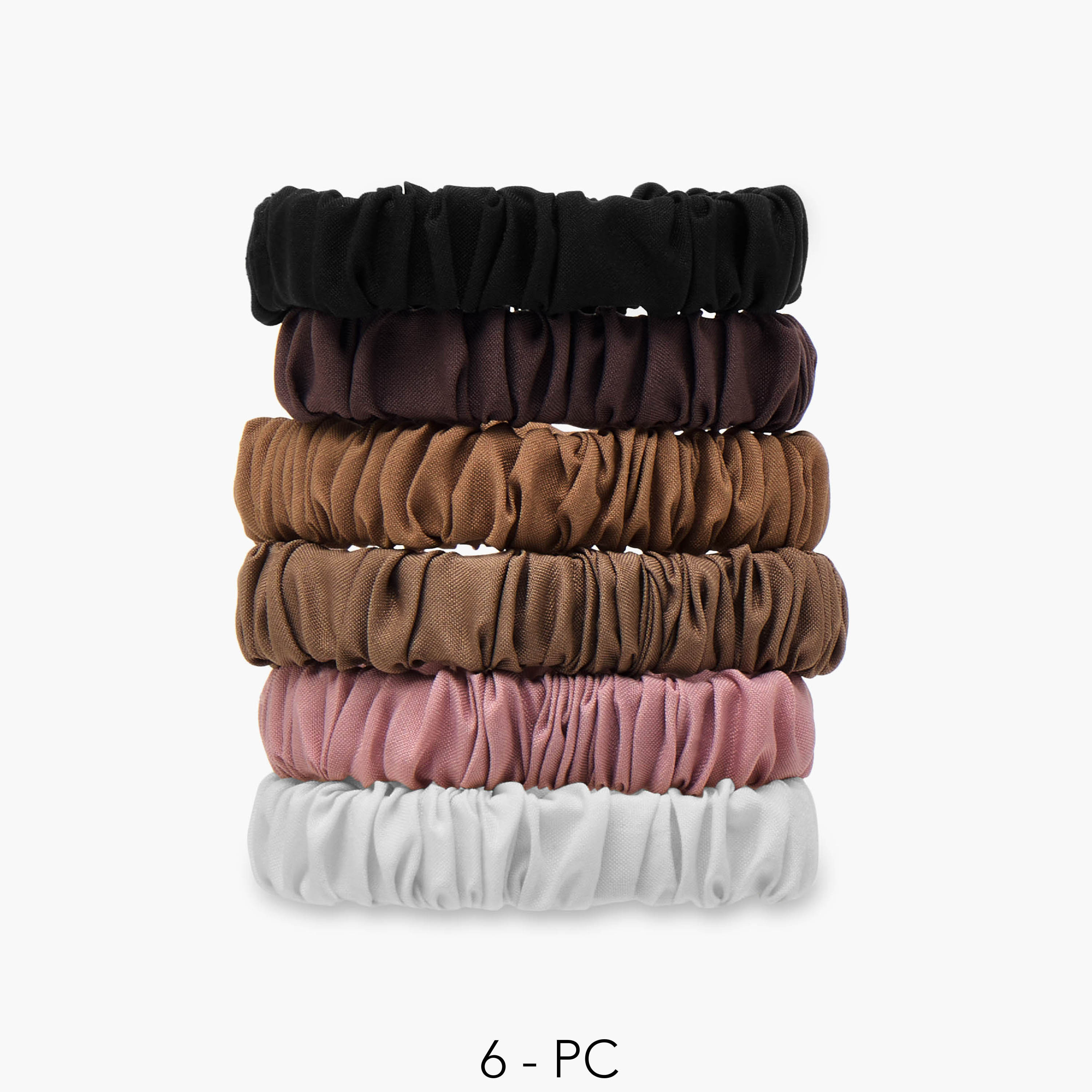Set of 6 - Adot Scrunchie Neutral-women-hairaccessories-scrunchies-image-1