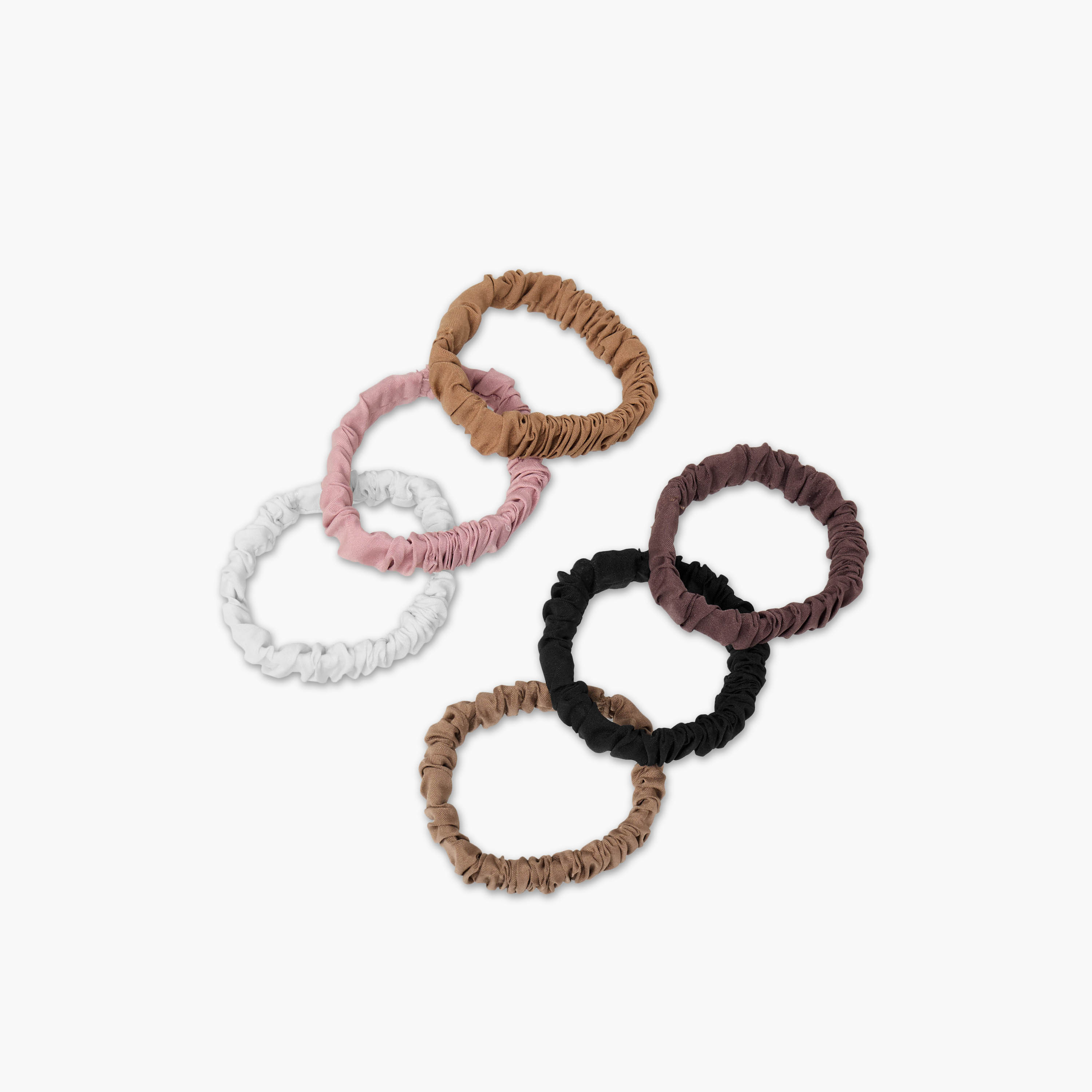 Set of 6 - Adot Scrunchie Neutral-women-hairaccessories-scrunchies-image-3
