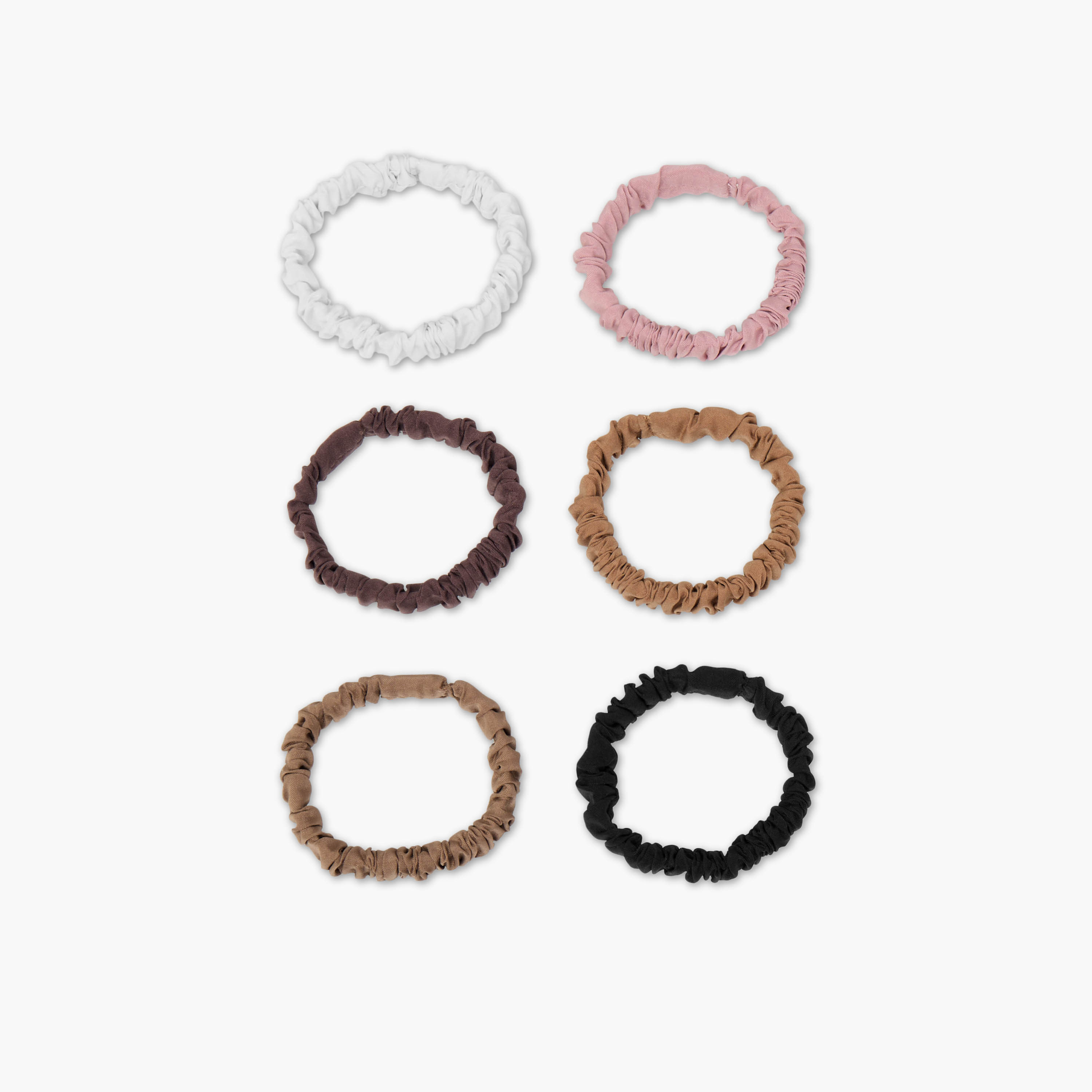Set of 6 - Adot Scrunchie Neutral-women-hairaccessories-scrunchies-image-4