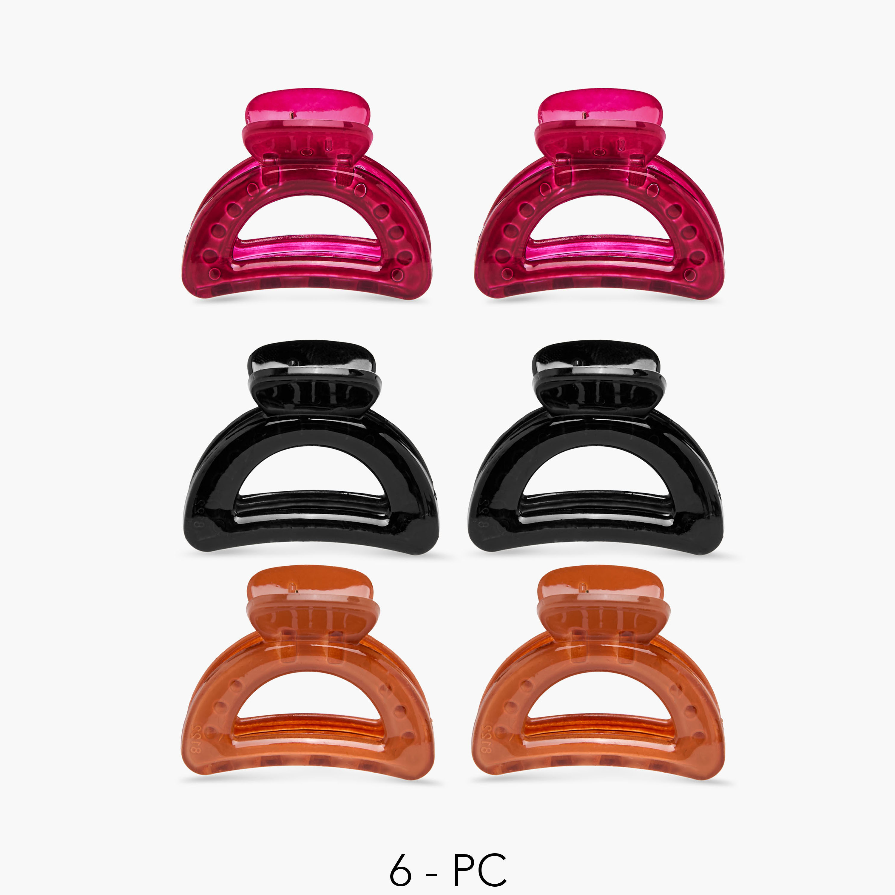 مشابك شعر مفرغة - طقم من 6 قطع-women-hairaccessories-clamps-image-1