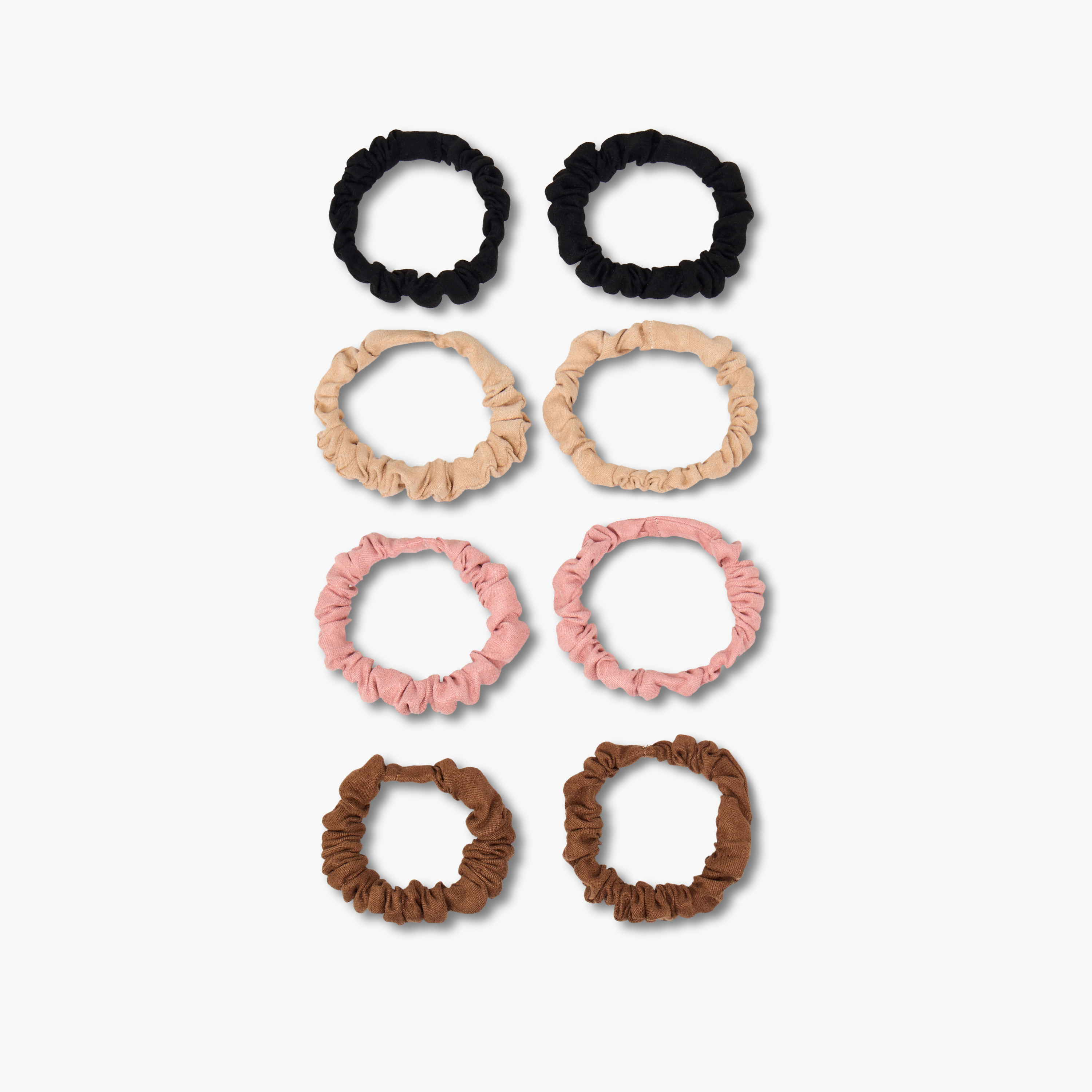 Set of 8 - Suede Textured Scrunchie-women-hairaccessories-scrunchies-image-3