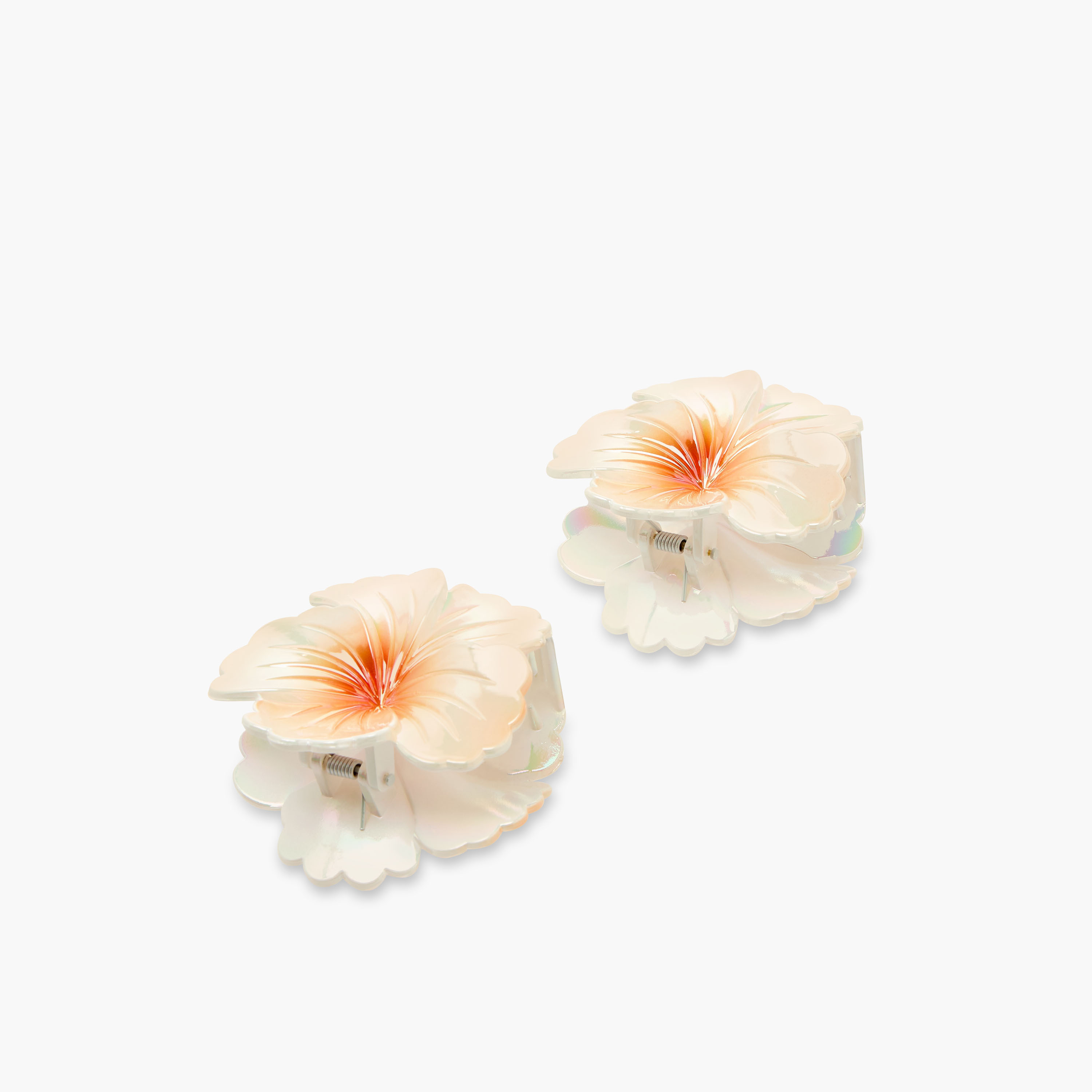 مشبك شعر بتصميم زهور استوائية - طقم من قطعتين-women-hairaccessories-clamps-image-4