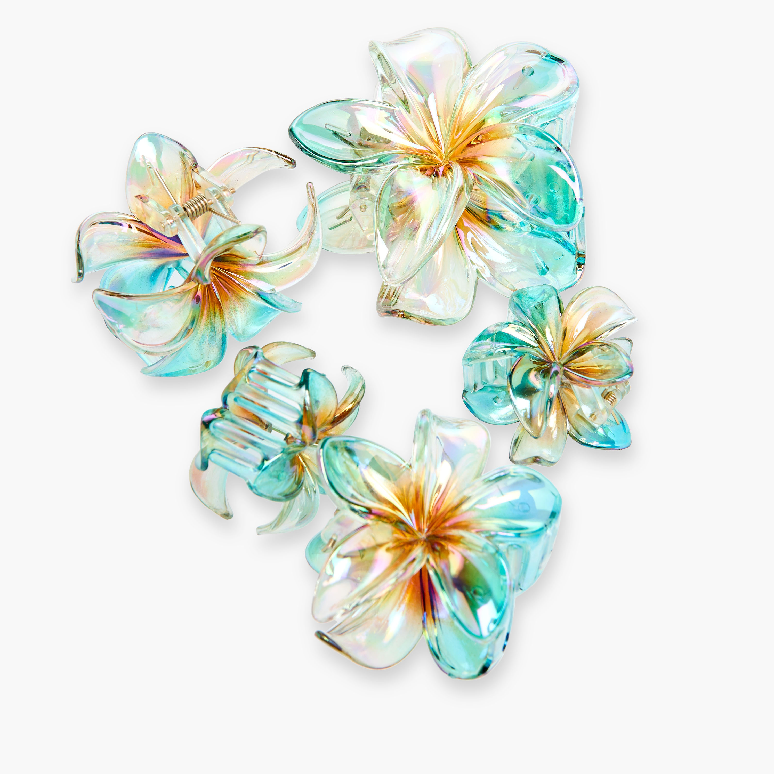 Set of 5 - Flower Hair Clamp-women-hairaccessories-clamps-image-10
