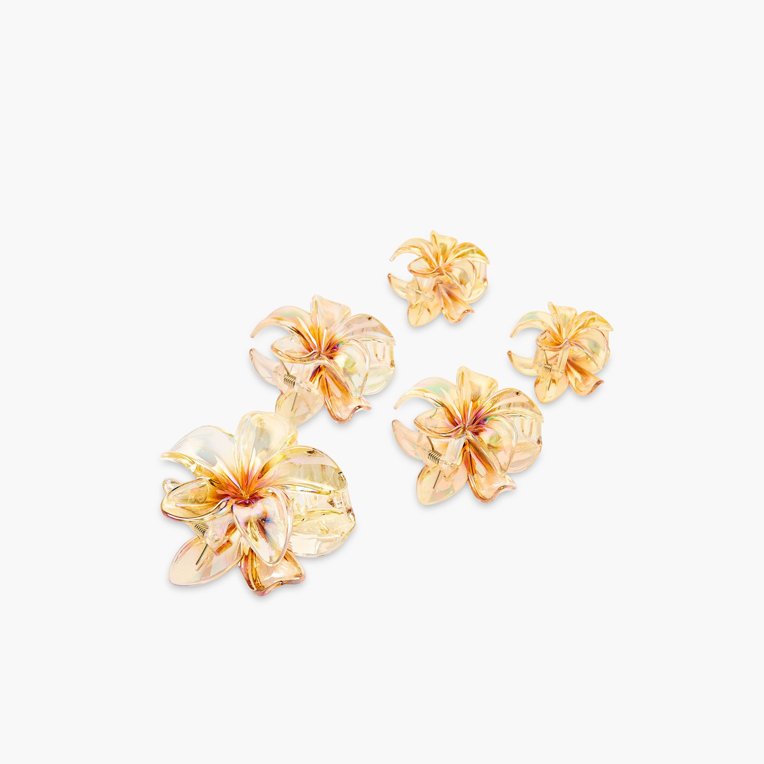 Set of 5 - Flower Hair Clamp-women-hairaccessories-clamps-image-6