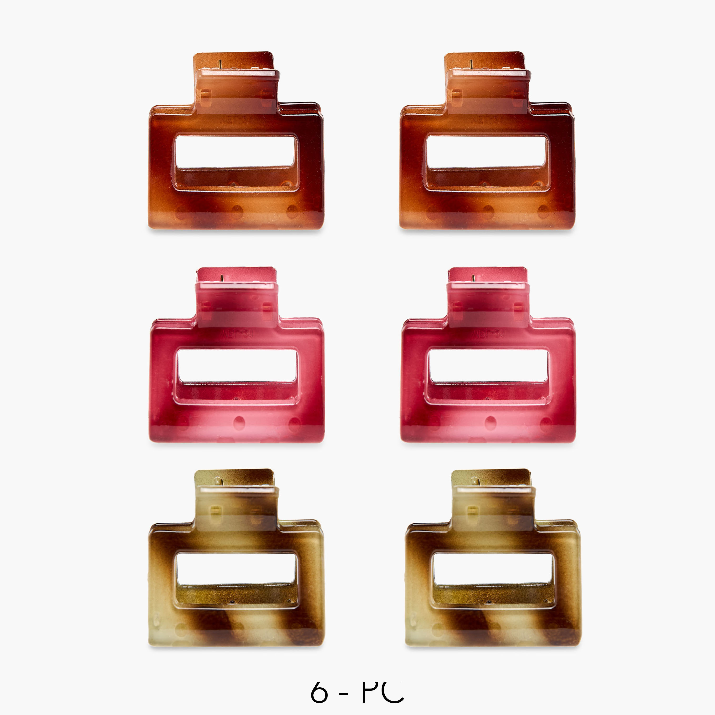 Set of 6 - Assorted Hair Clamp-women-hairaccessories-clamps-image-1