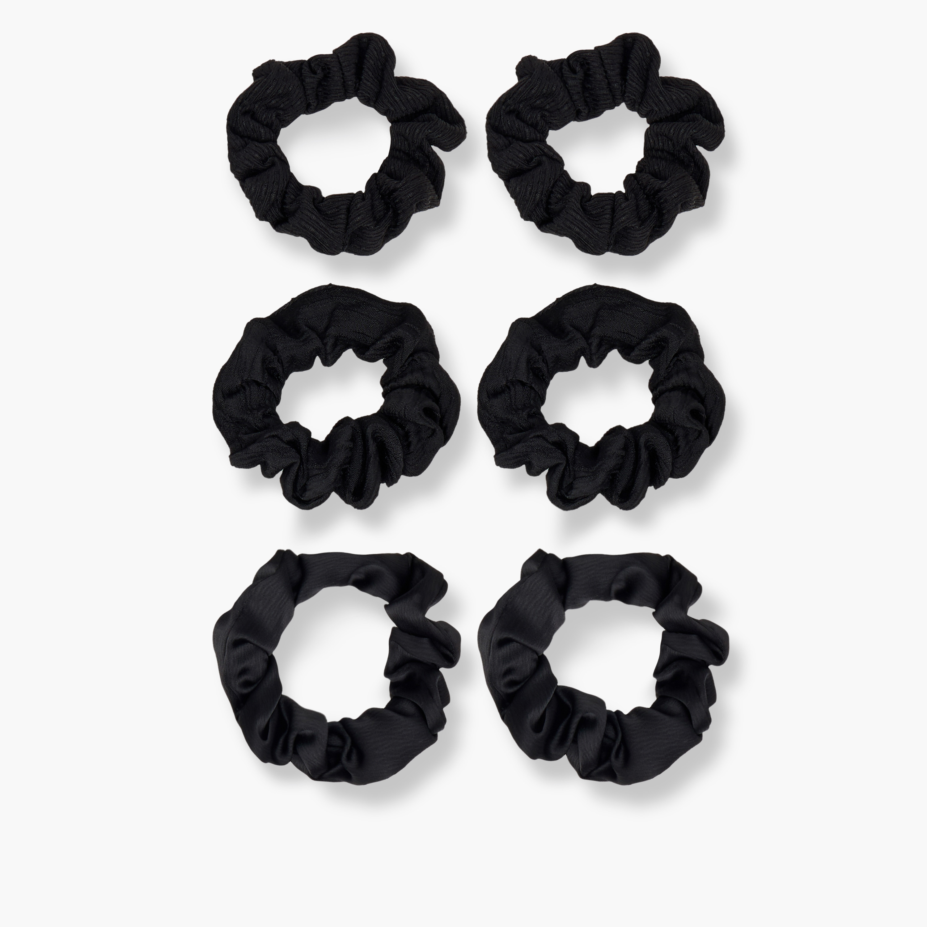 Set of 6 - Textured Scrunchie-women-hairaccessories-scrunchies-image-4