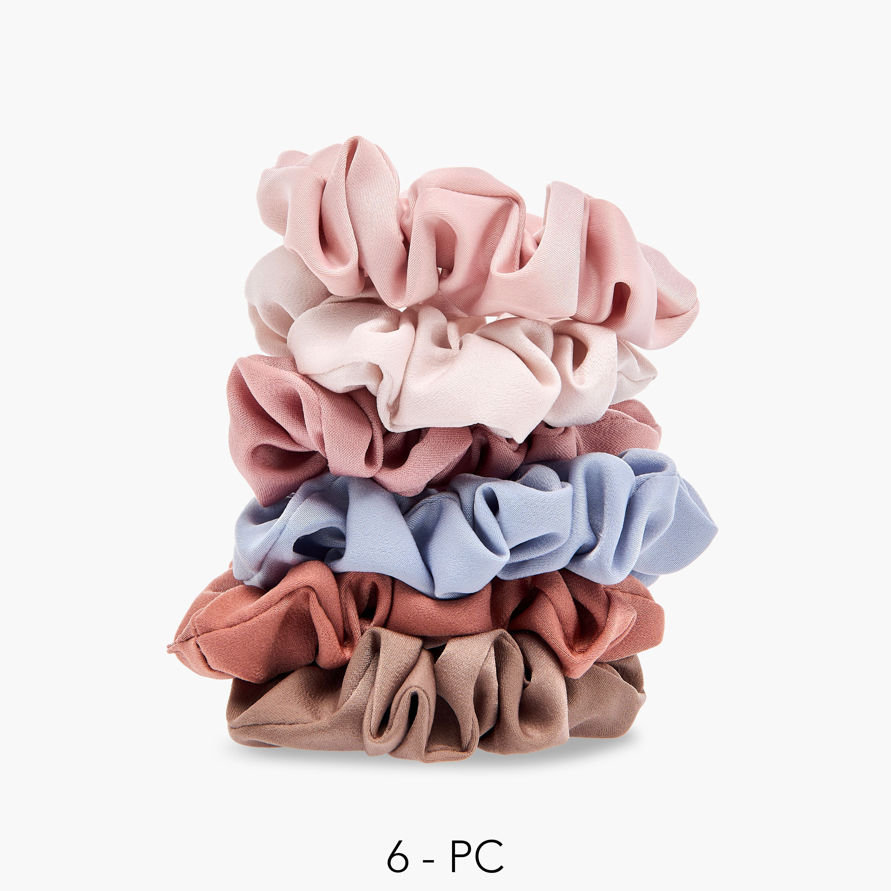 Set of 6 - Assorted Hair Scrunchie-women-hairaccessories-scrunchies-image-1