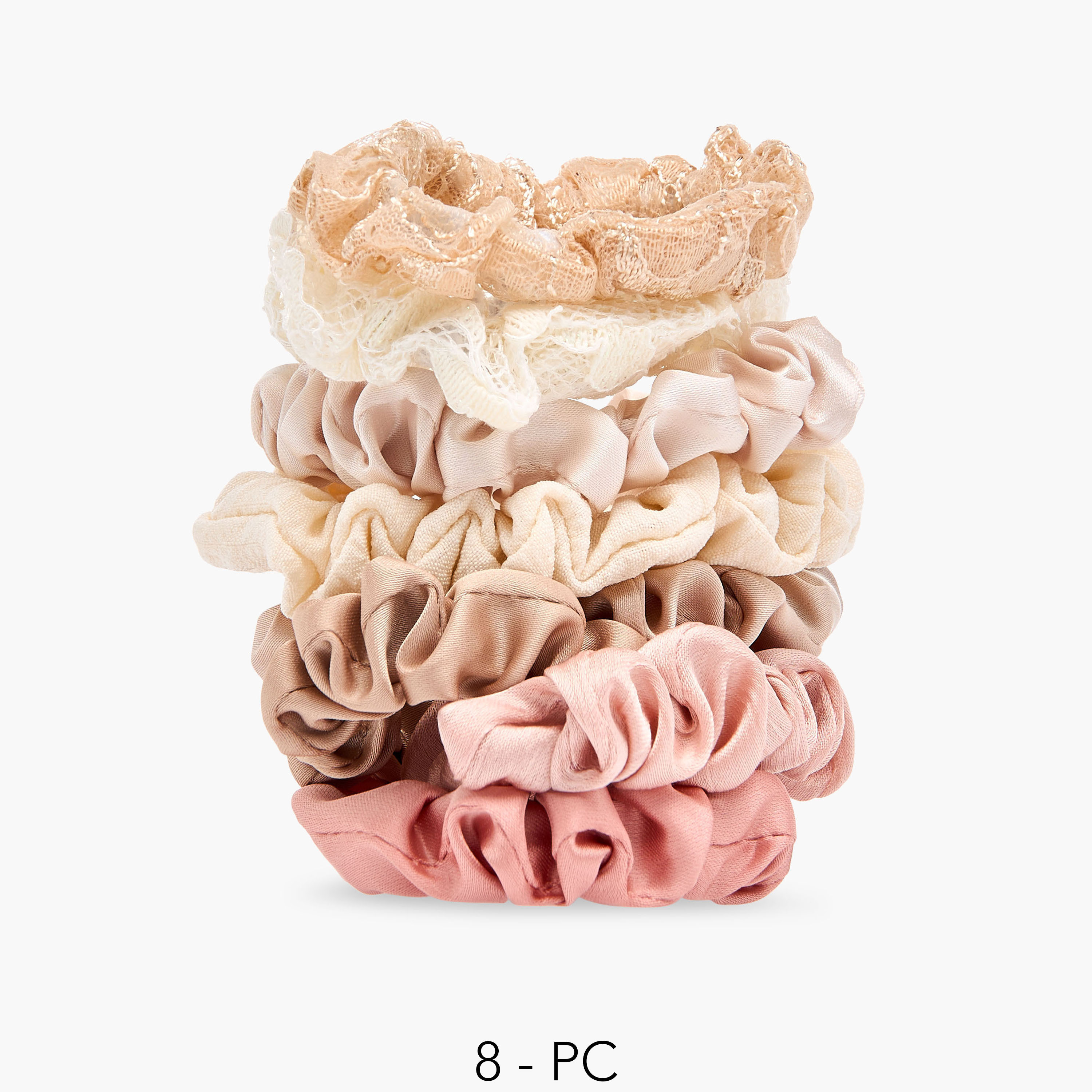 Set of 8 - Assorted Hair Scrunchie-women-hairaccessories-scrunchies-image-1