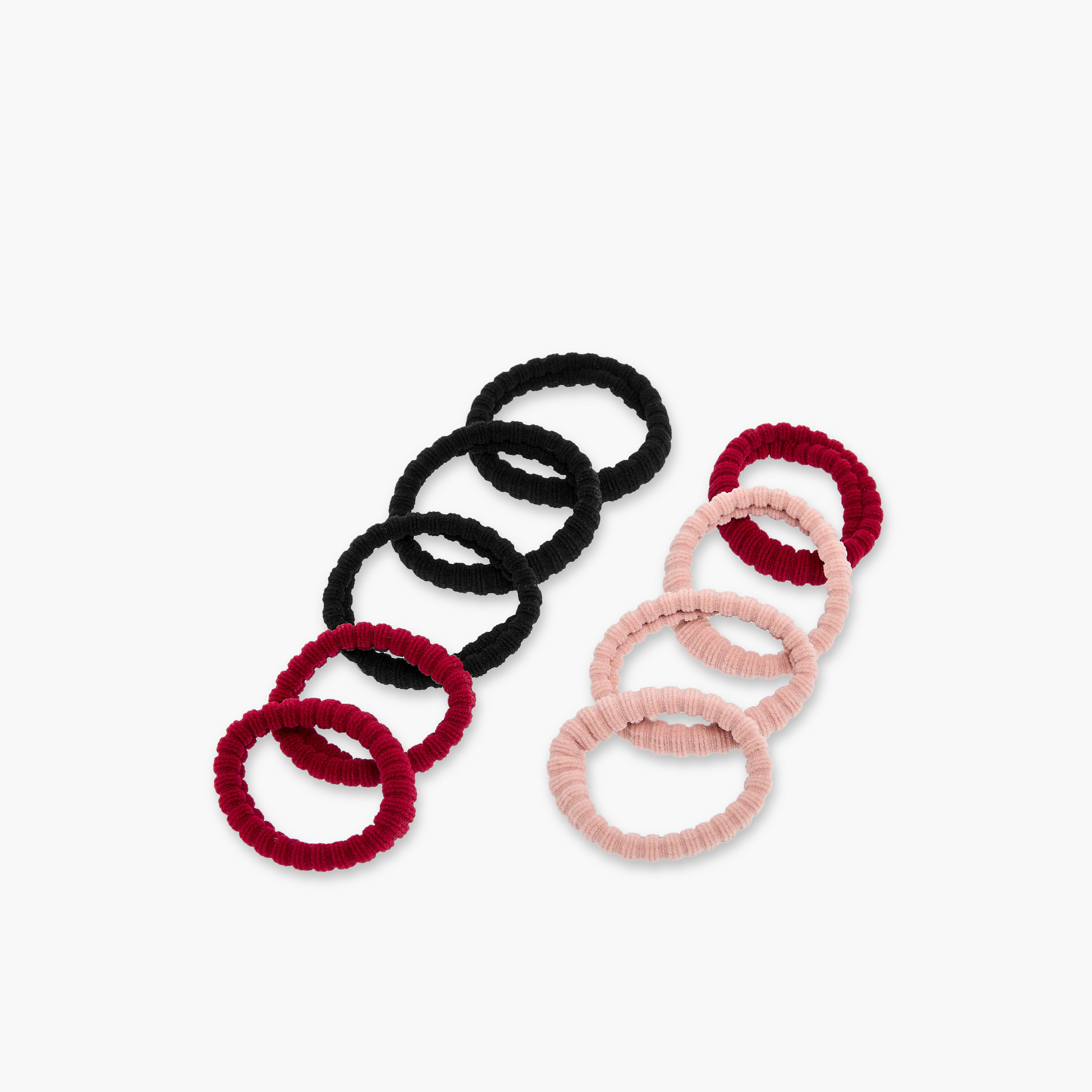 مجموعة ربطات شعر بارزة الملمس عدد 9-women-hairaccessories-scrunchies-image-3