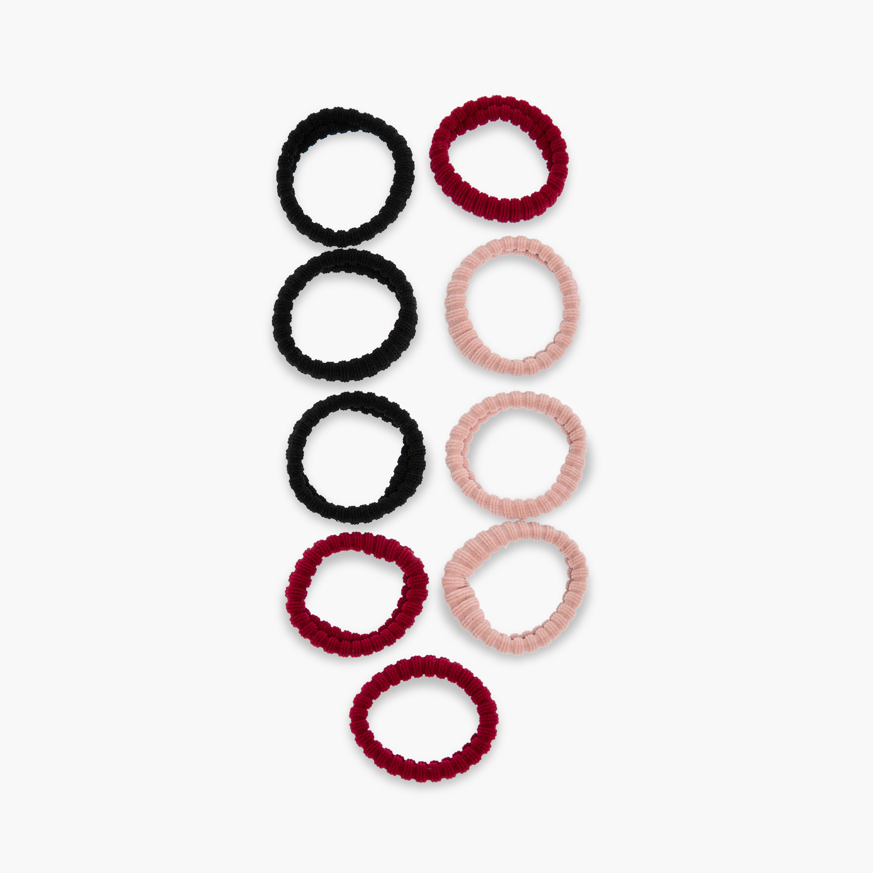مجموعة ربطات شعر بارزة الملمس عدد 9-women-hairaccessories-scrunchies-image-4