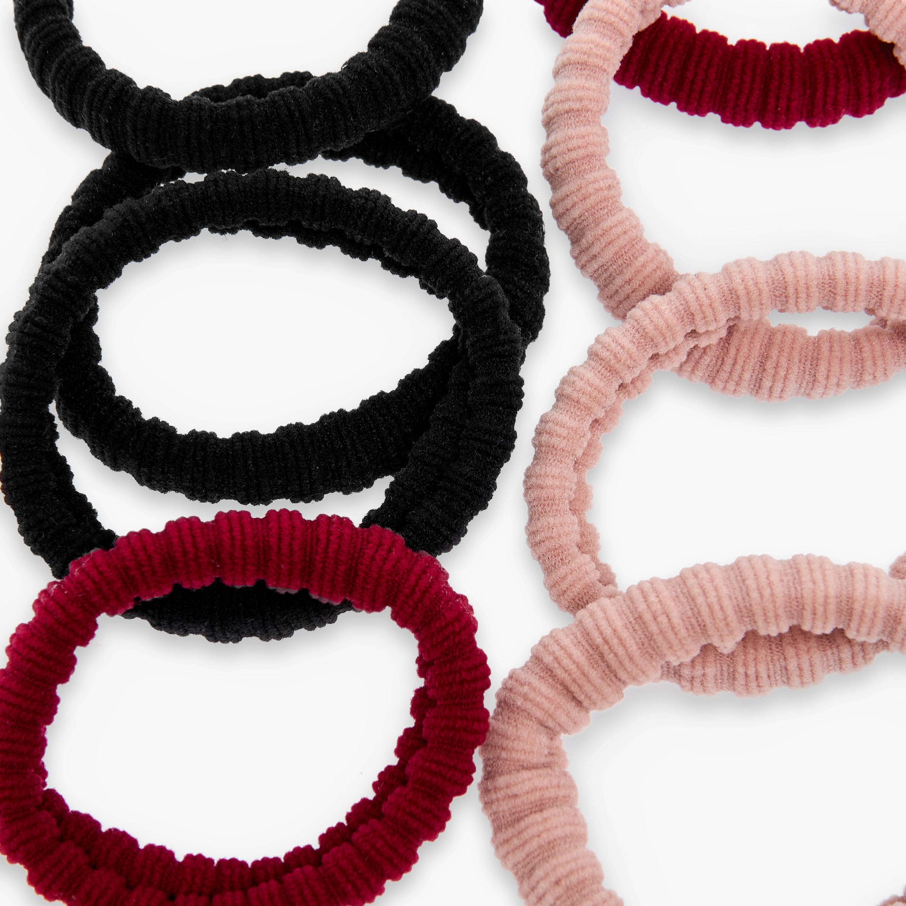 مجموعة ربطات شعر بارزة الملمس عدد 9-women-hairaccessories-scrunchies-image-5