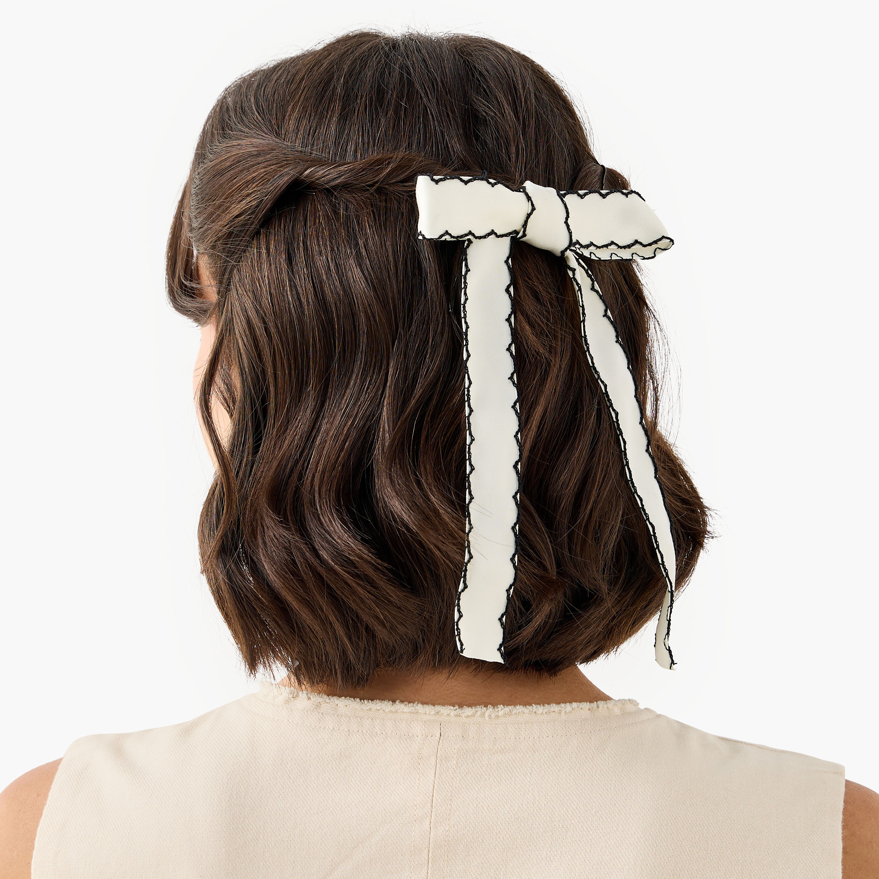 Bow Accent Barrette Hair Clip-women-hairaccessories-clips-image-2